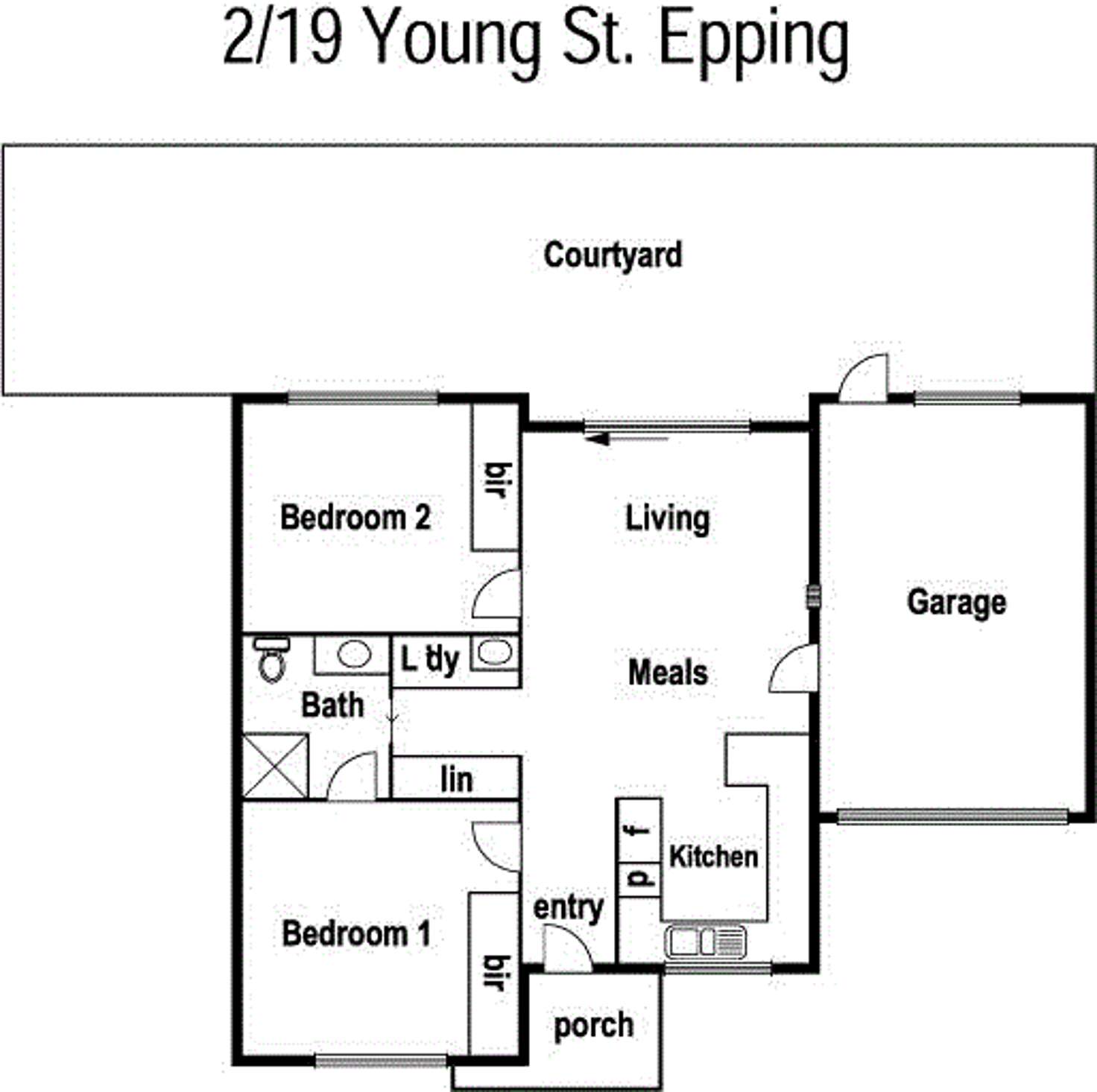 Floorplan of Homely unit listing, 3/19 Young Street, Epping VIC 3076