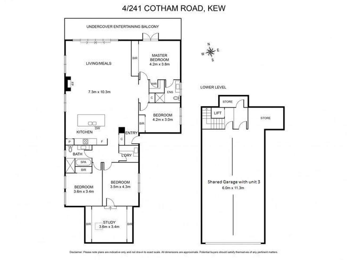 Floorplan of Homely apartment listing, 4/241 Cotham Road, Kew VIC 3101