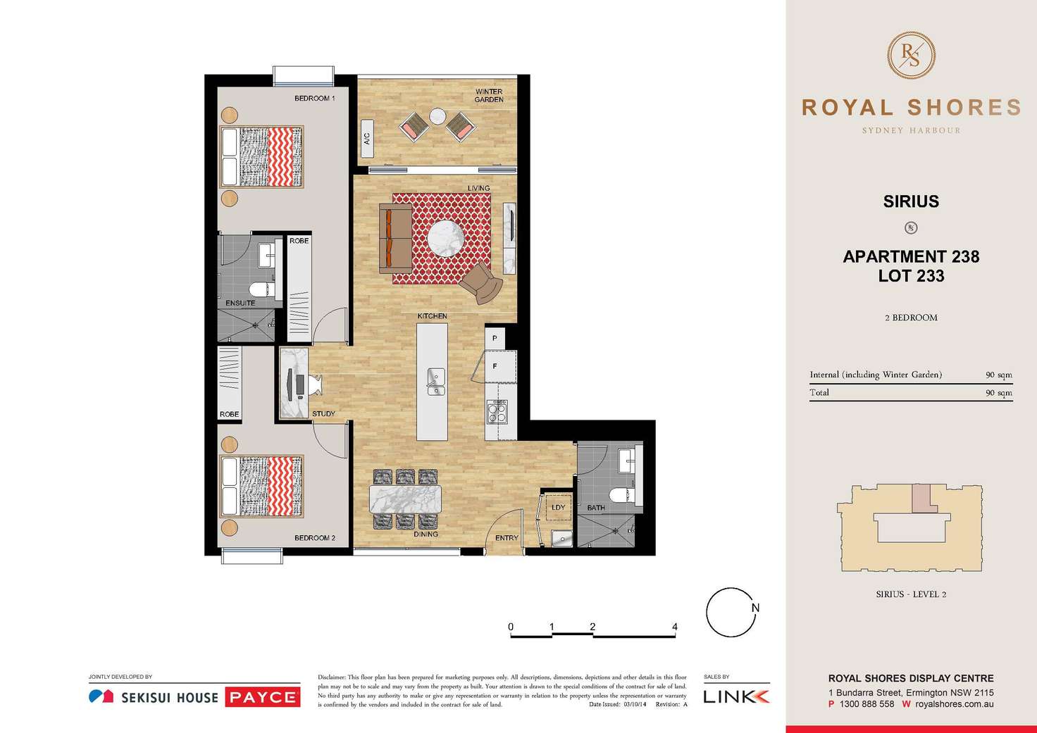 Floorplan of Homely apartment listing, 238/64 River Road, Ermington NSW 2115
