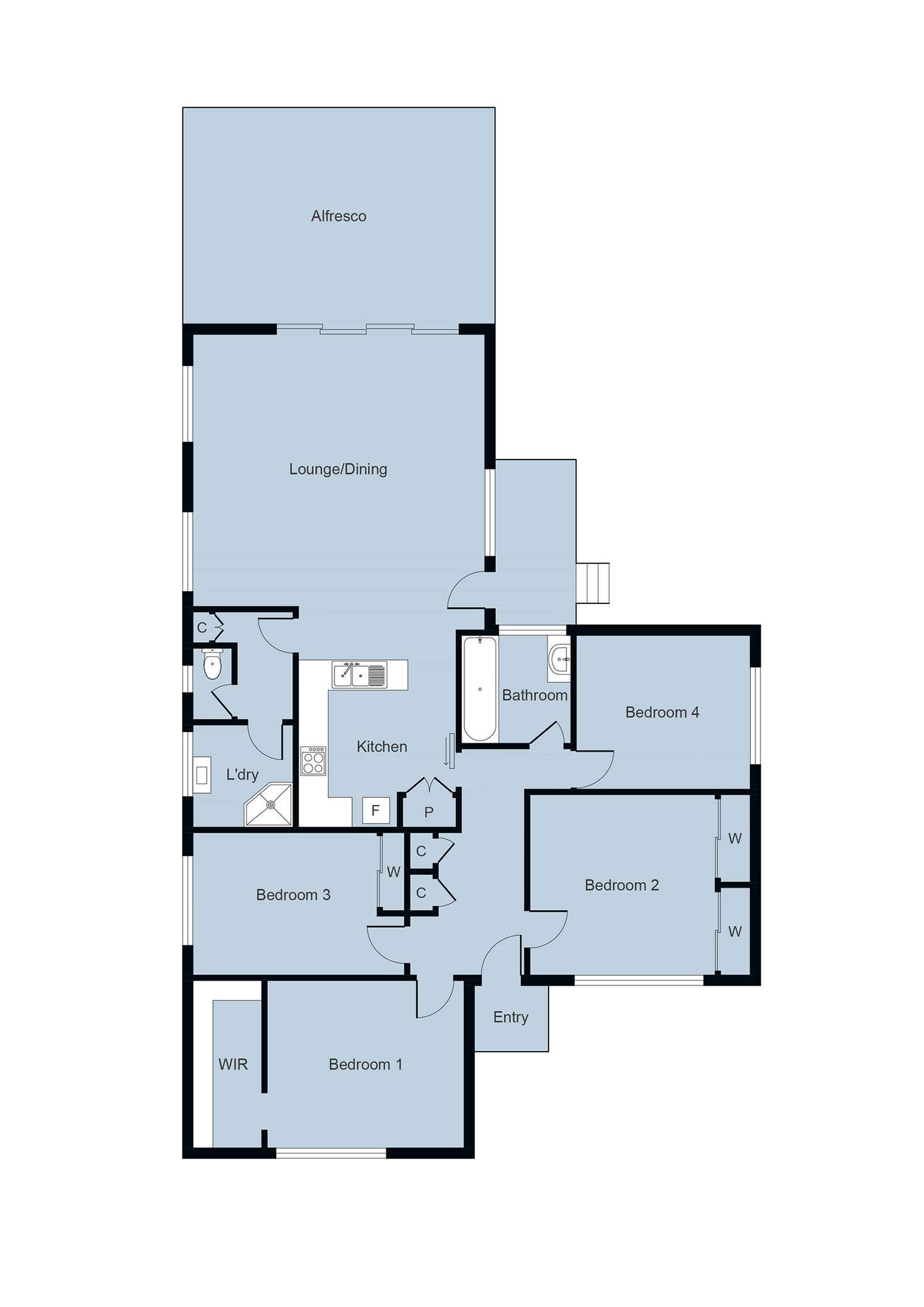 Floorplan of Homely house listing, 95 Grano Street, Ararat VIC 3377
