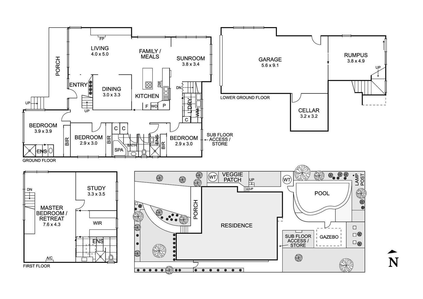 Floorplan of Homely house listing, 140 Macedon Road, Templestowe Lower VIC 3107