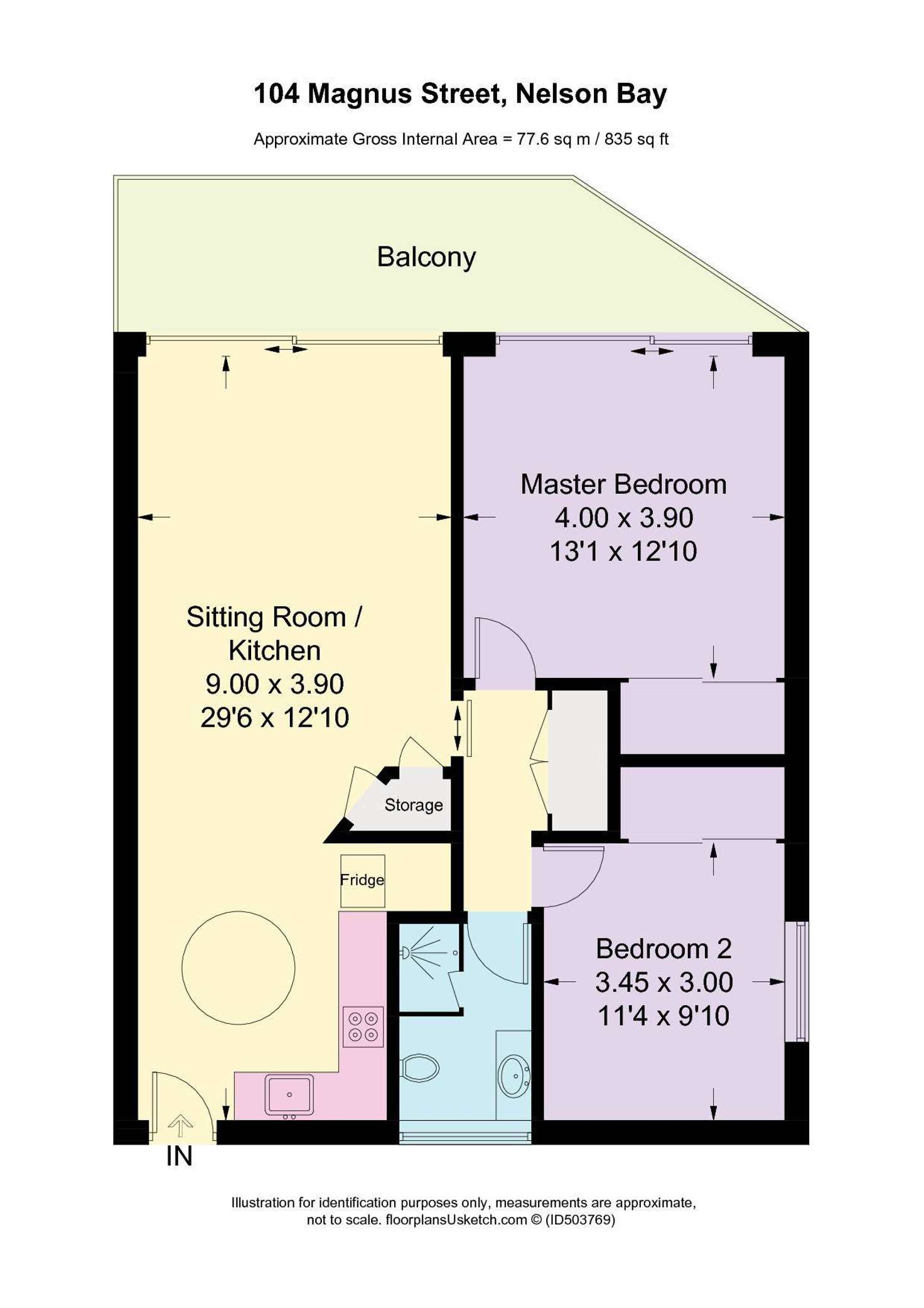 Floorplan of Homely unit listing, 9/104 Magnus Street, Nelson Bay NSW 2315