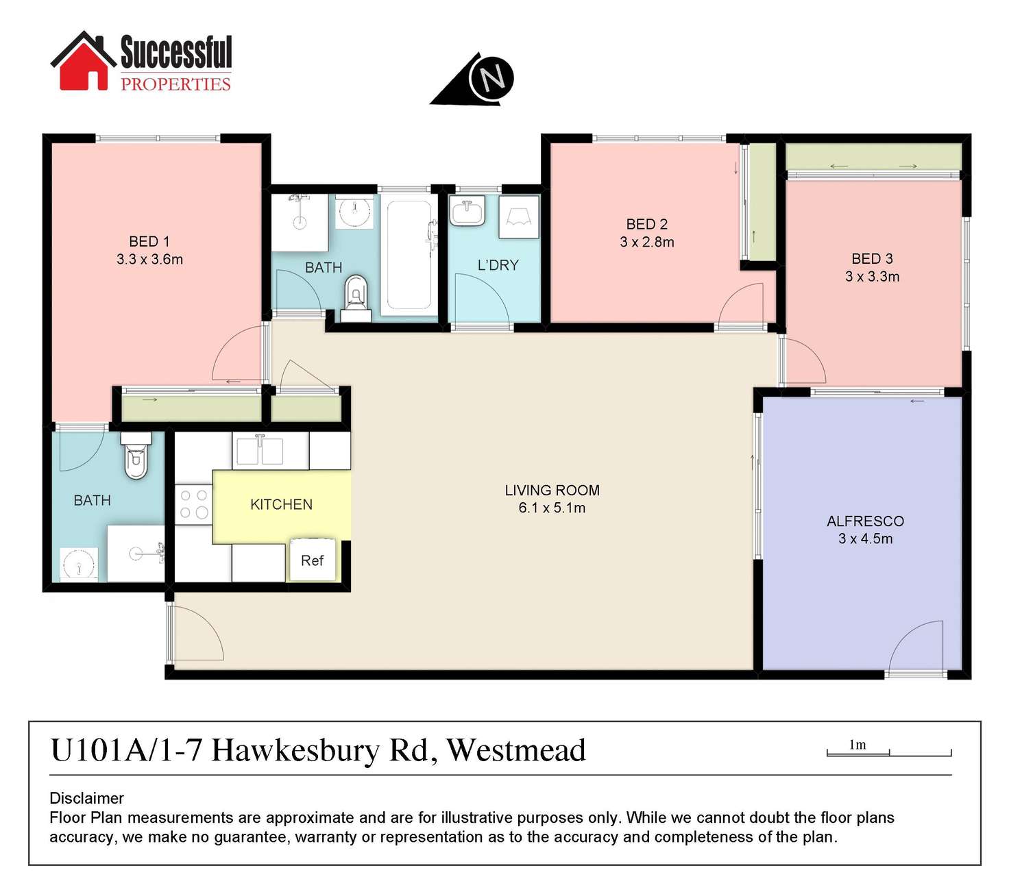 Floorplan of Homely apartment listing, 101A/1-7 Hawkesbury Road, Westmead NSW 2145