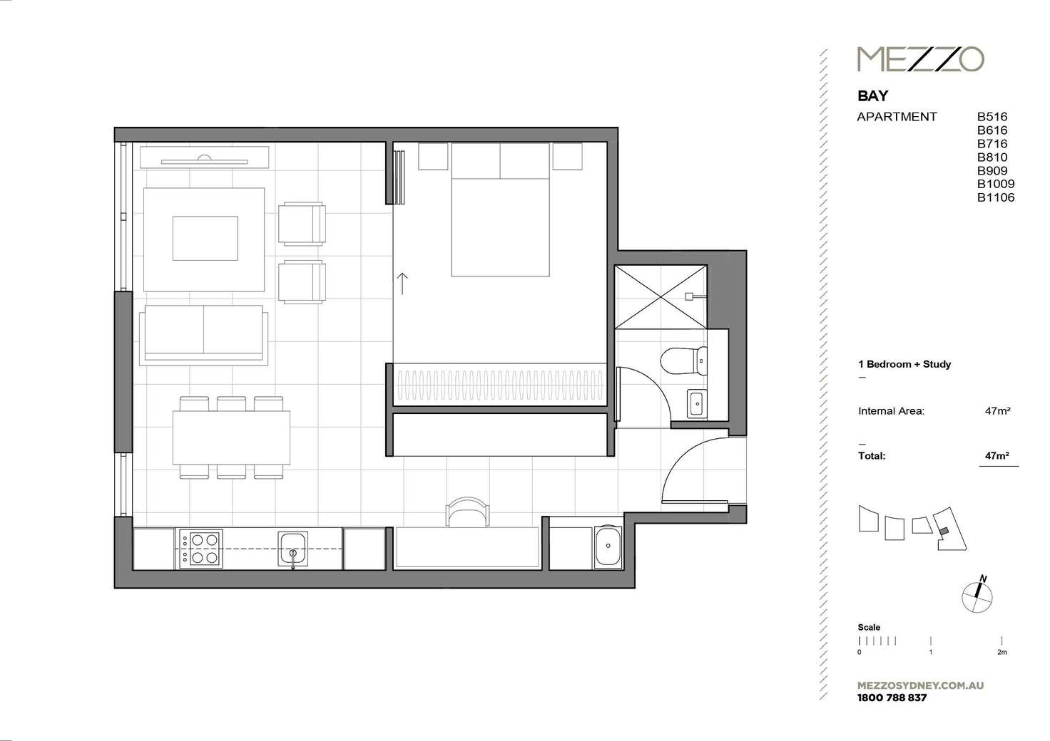 Floorplan of Homely apartment listing, B1009/87 Bay Street, Glebe NSW 2037
