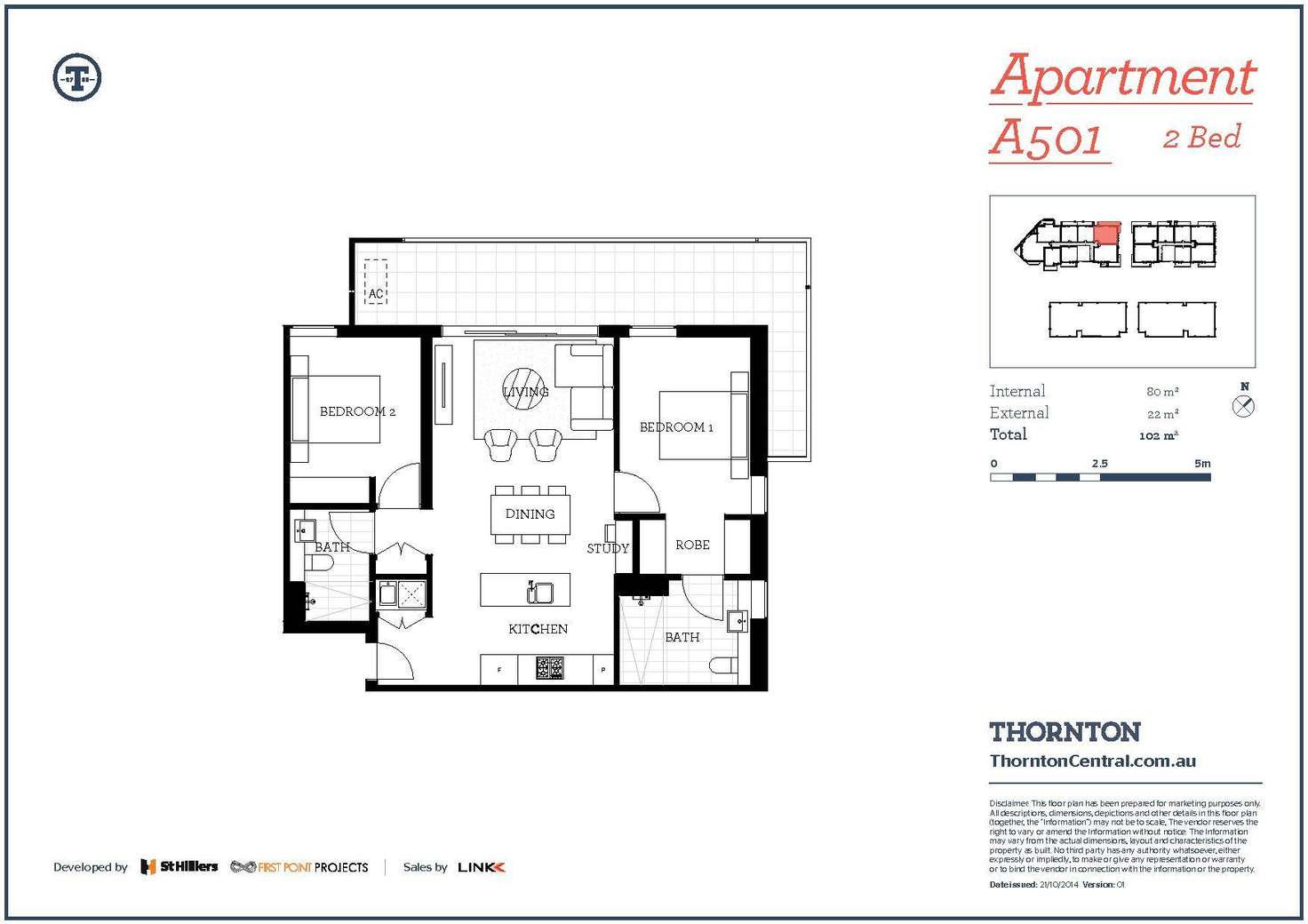 Floorplan of Homely apartment listing, 501/101A Lord Sheffield Circuit, Penrith NSW 2750