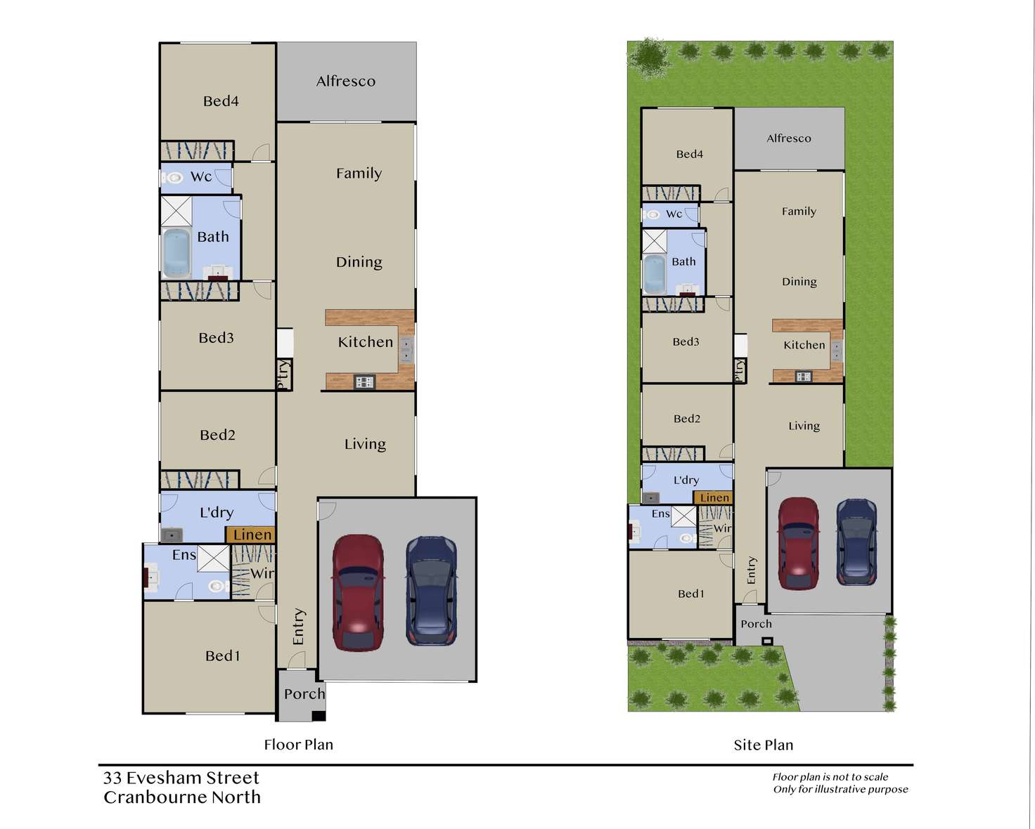 Floorplan of Homely house listing, 33 Evesham Street, Cranbourne North VIC 3977