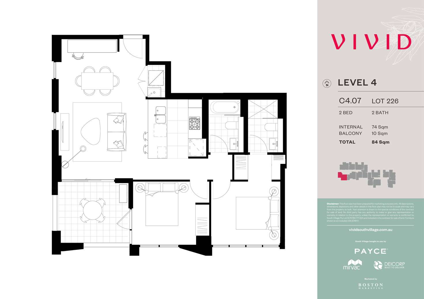 Floorplan of Homely apartment listing, 407/9 Village Place, Kirrawee NSW 2232