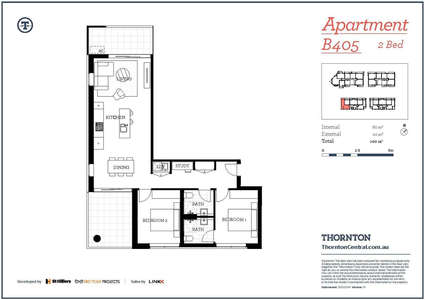 Floorplan of Homely apartment listing, 405/101B Lord Sheffield Circuit, Penrith NSW 2750