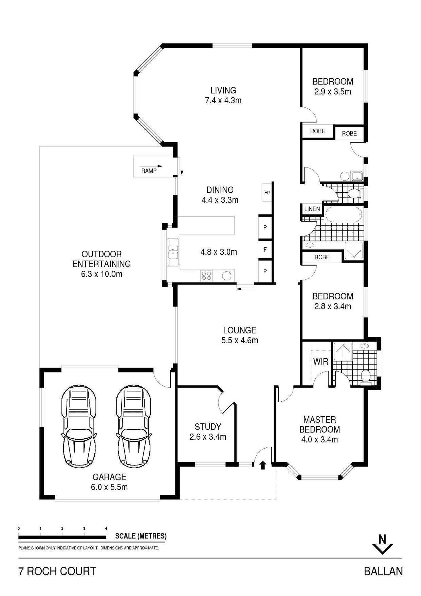 Floorplan of Homely house listing, 7 Roch Court, Ballan VIC 3342