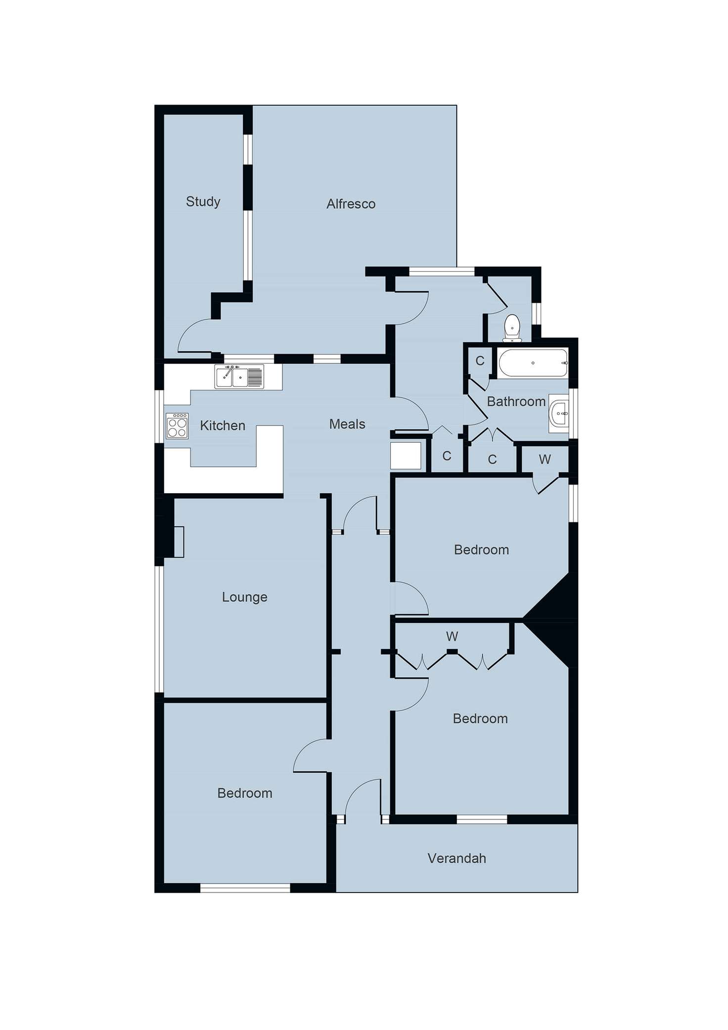 Floorplan of Homely house listing, 402 Lyons Street South, Ballarat Central VIC 3350