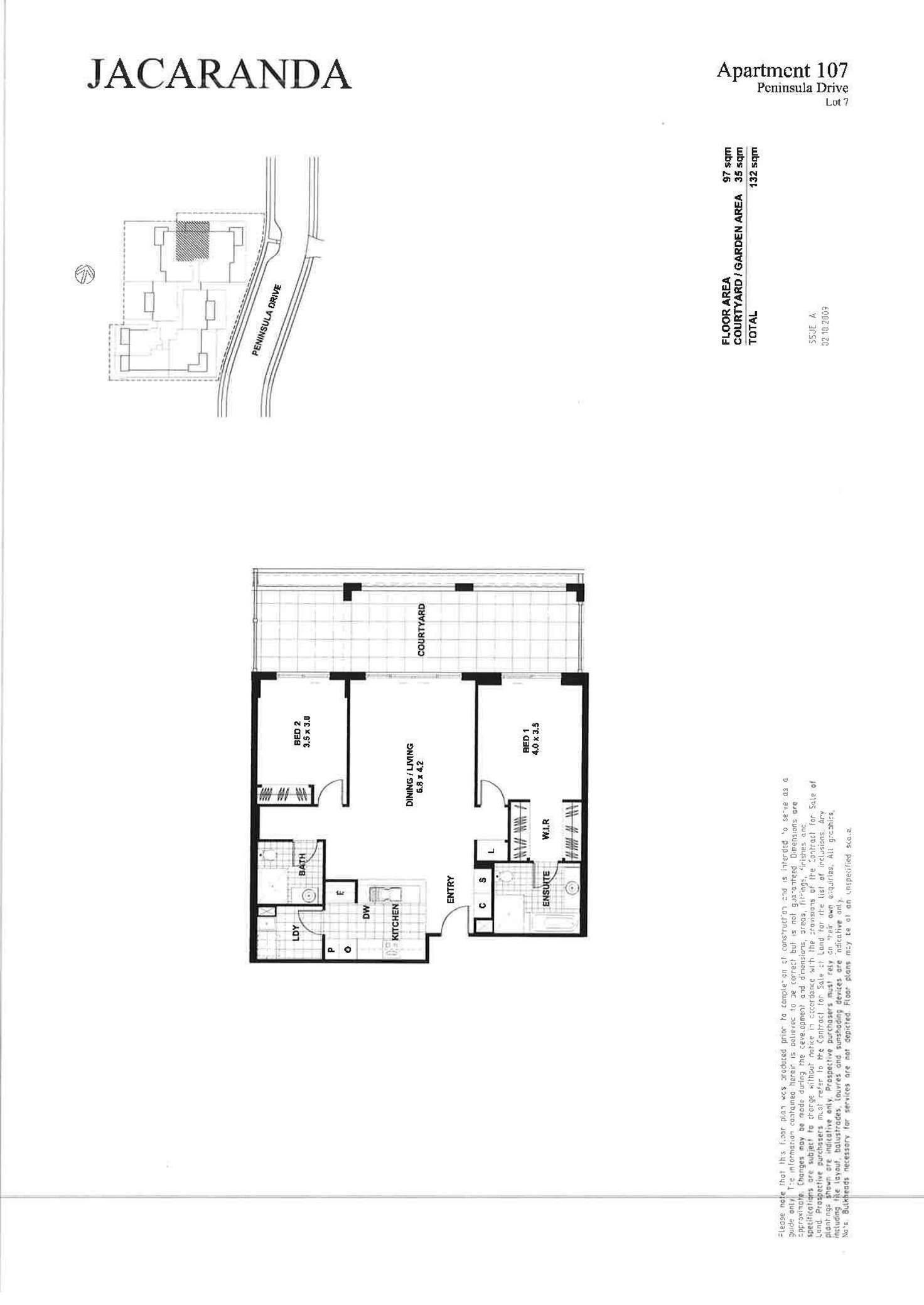 Floorplan of Homely apartment listing, 107/10 Peninsula Drive, Breakfast Point NSW 2137