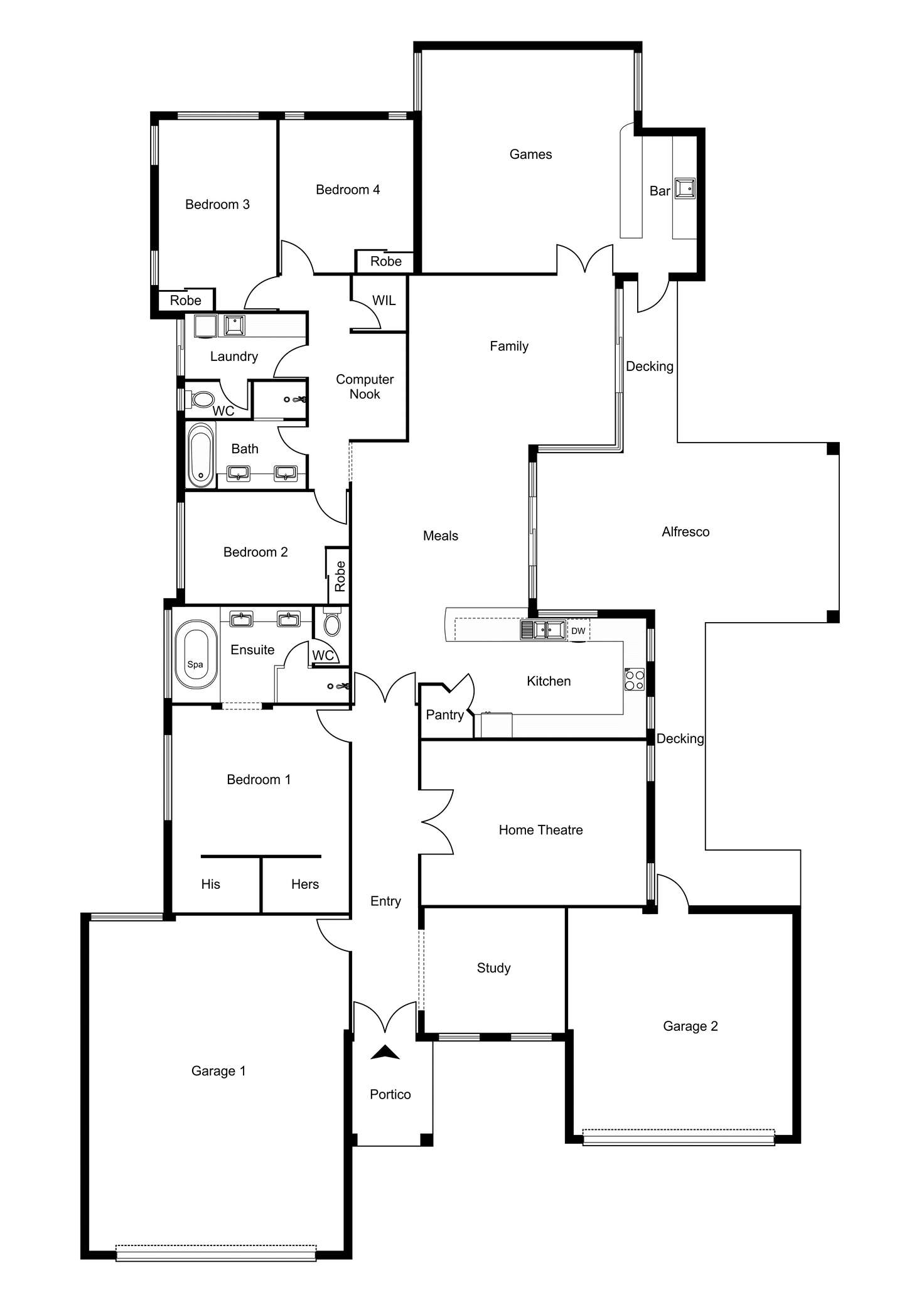 Floorplan of Homely house listing, 5 Bedwell Court, Glen Iris WA 6230