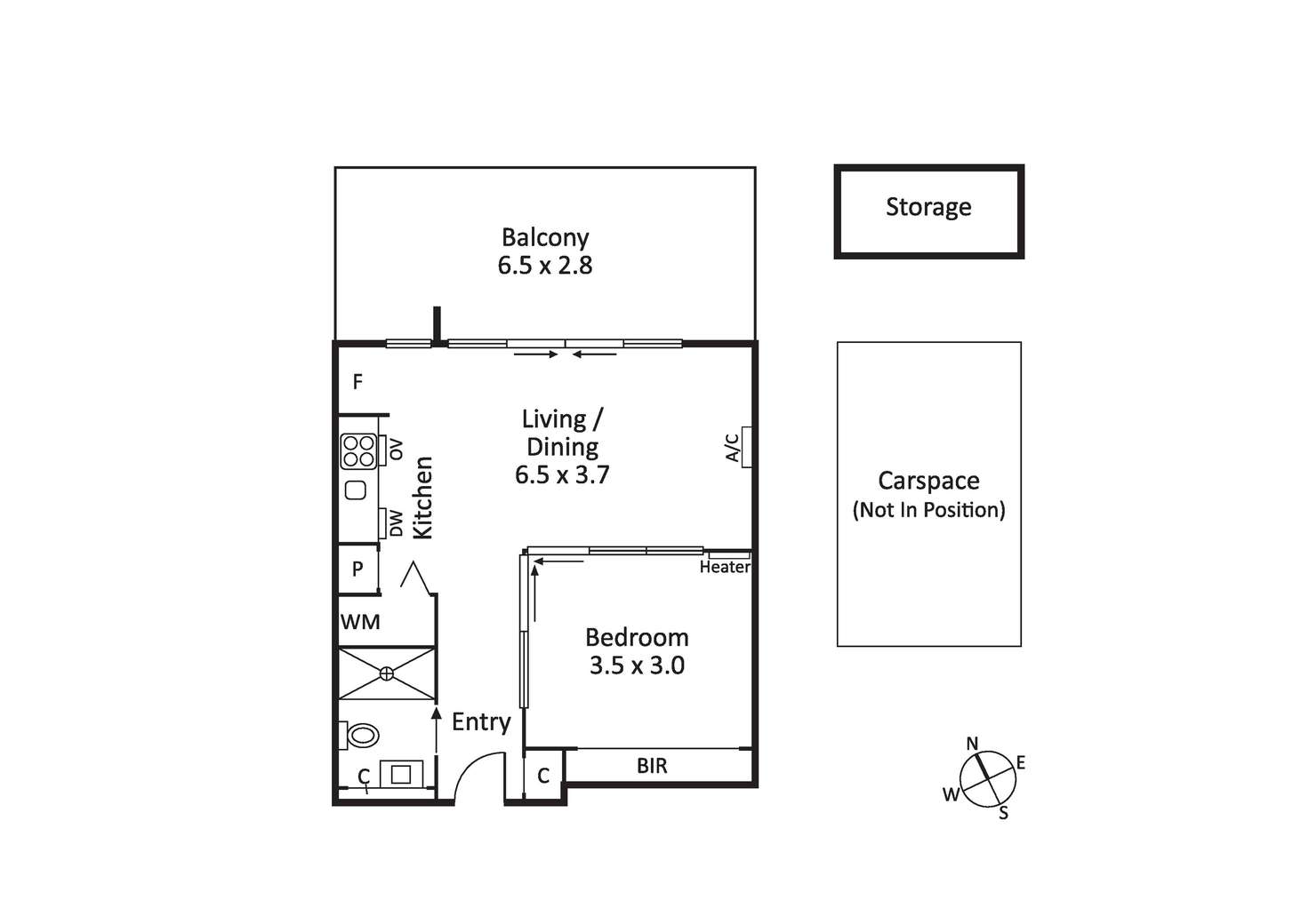 Floorplan of Homely apartment listing, 306/38 Nott Street, Port Melbourne VIC 3207