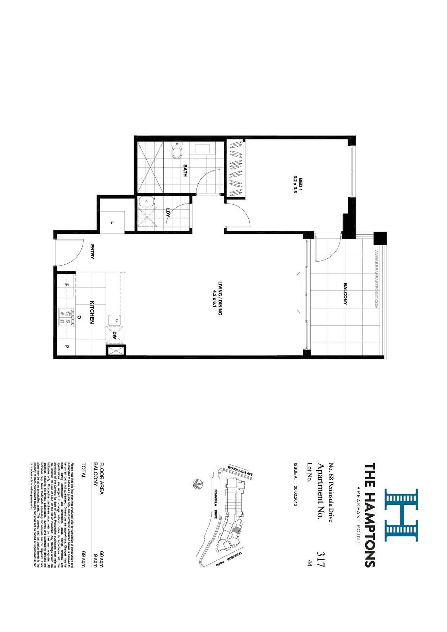 Floorplan of Homely apartment listing, 317/68 Peninsula Drive, Breakfast Point NSW 2137