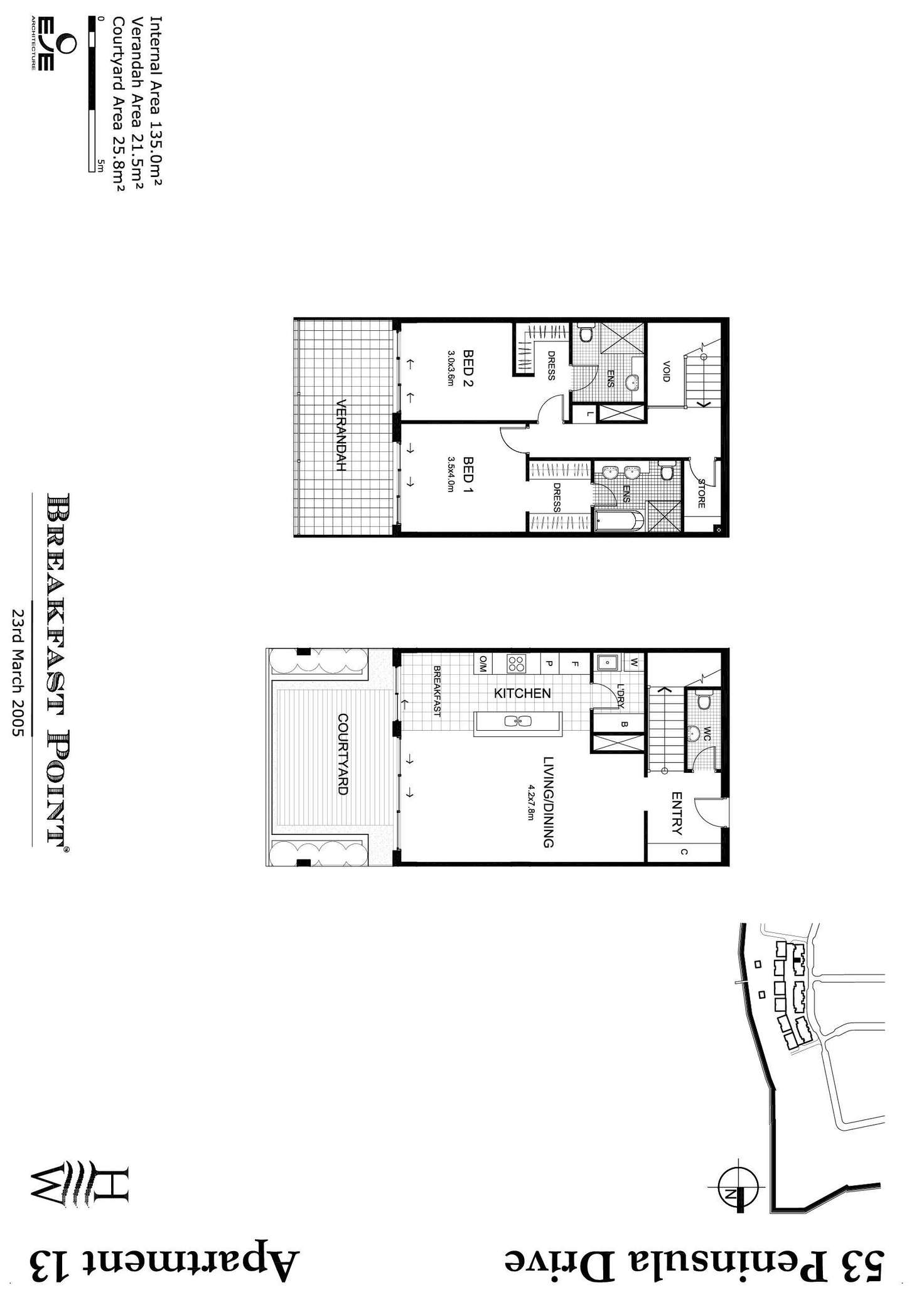 Floorplan of Homely apartment listing, 13/53 Peninsula Drive, Breakfast Point NSW 2137
