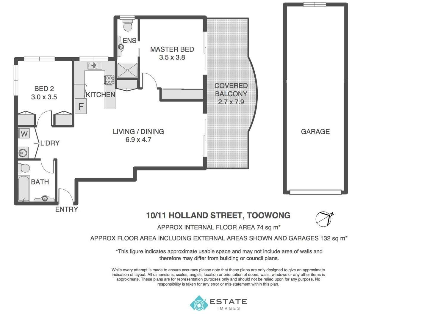 Floorplan of Homely unit listing, 10/11 Holland Street, Toowong QLD 4066