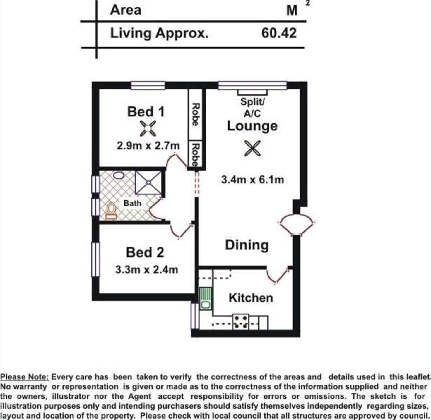 Floorplan of Homely unit listing, 4/26 Stonehouse Avenue, Camden Park SA 5038