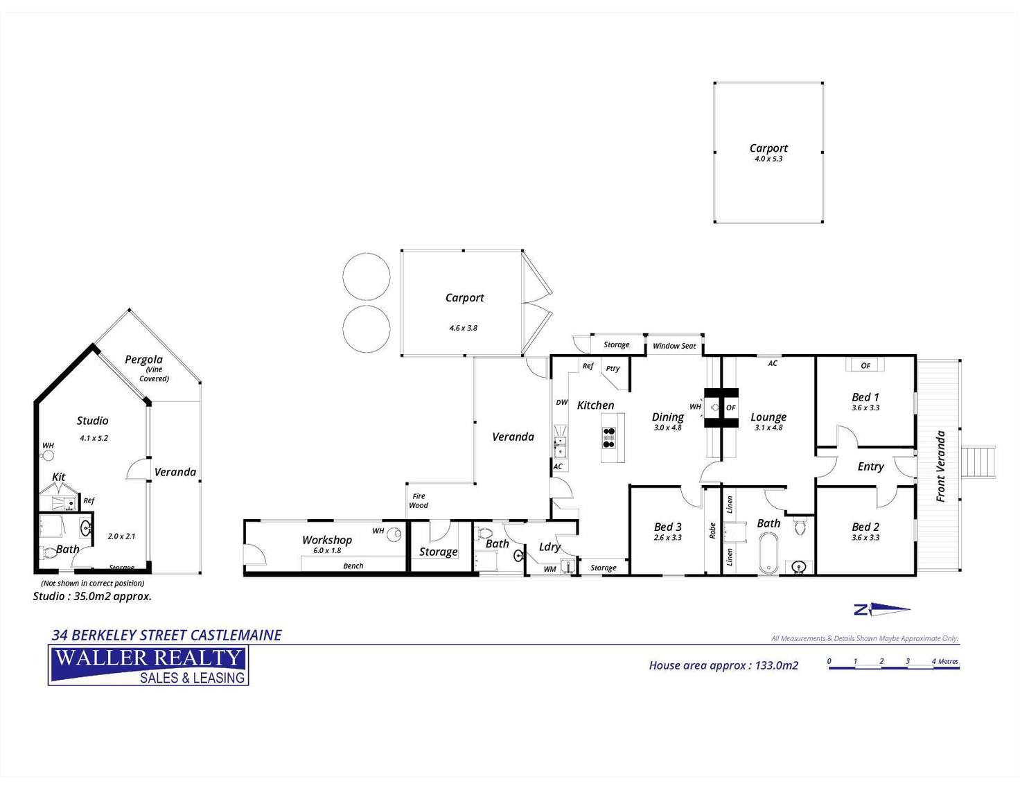 Floorplan of Homely house listing, 34 Berkeley Street, Castlemaine VIC 3450