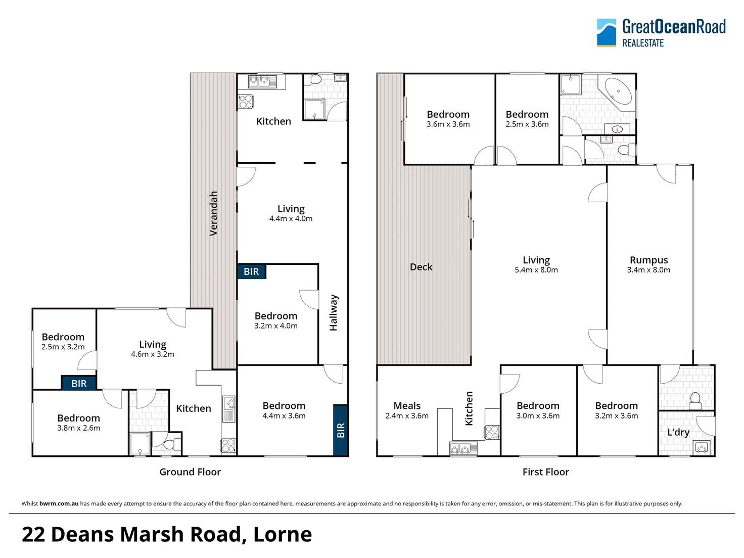 Floorplan of Homely house listing, 22 Deans Marsh Road, Lorne VIC 3232