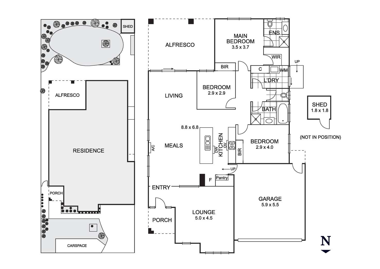 Floorplan of Homely house listing, 26 Ellenborough Crescent, Manor Lakes VIC 3024