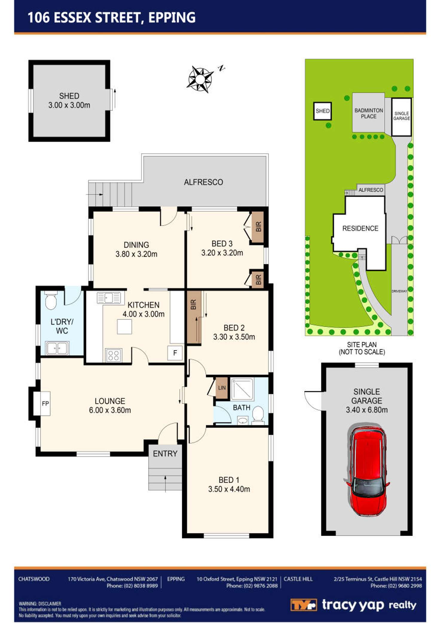 Floorplan of Homely house listing, 106 Essex Street, Epping NSW 2121