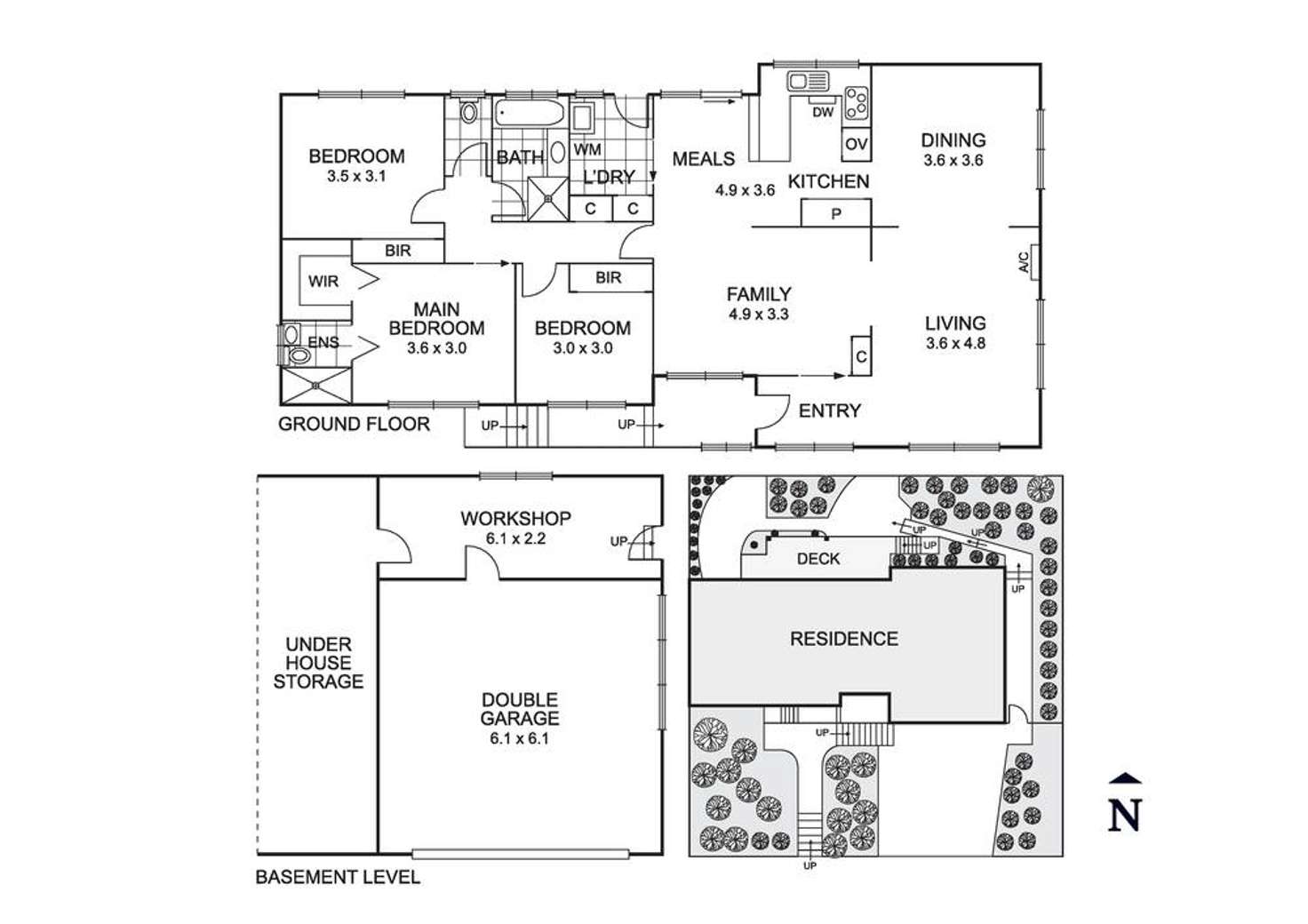 Floorplan of Homely house listing, 1 Tyrrell Avenue, Blackburn VIC 3130