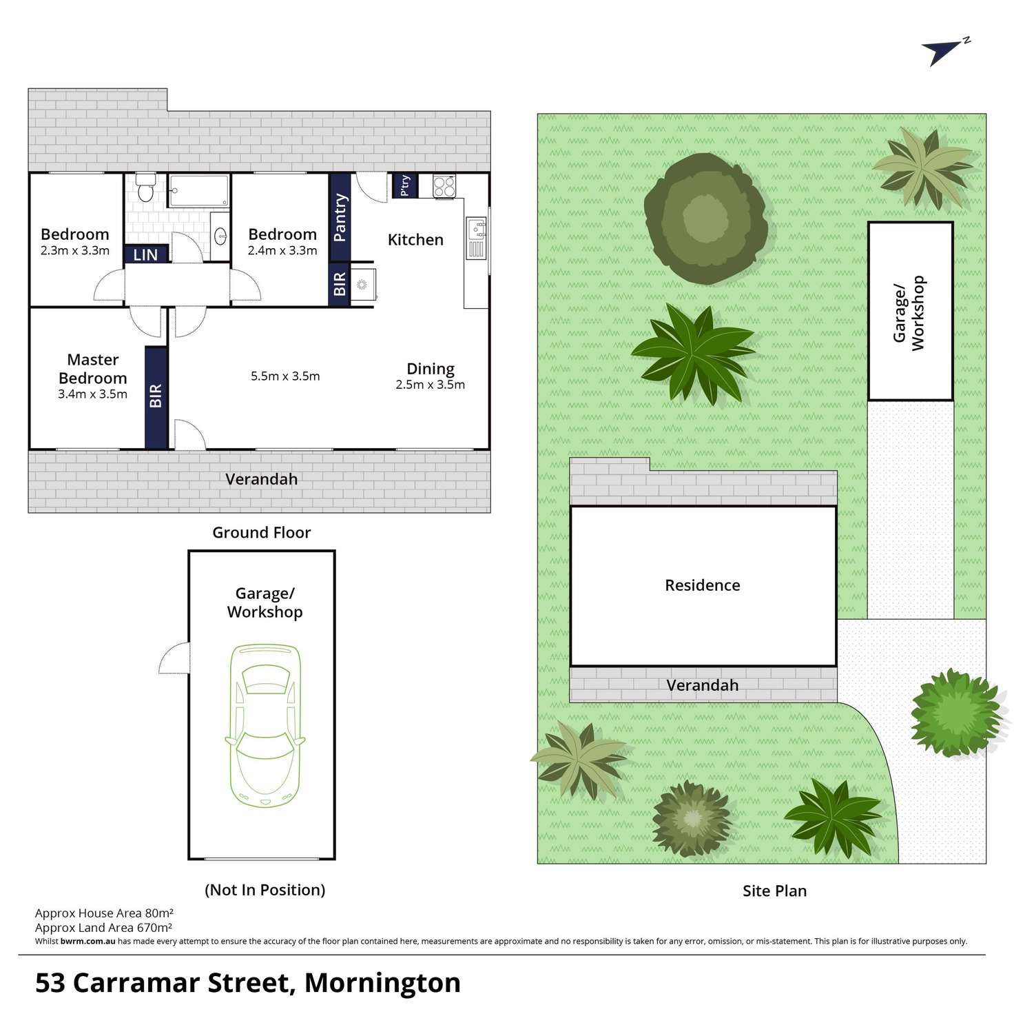 Floorplan of Homely house listing, 53 Carramar Street, Mornington VIC 3931