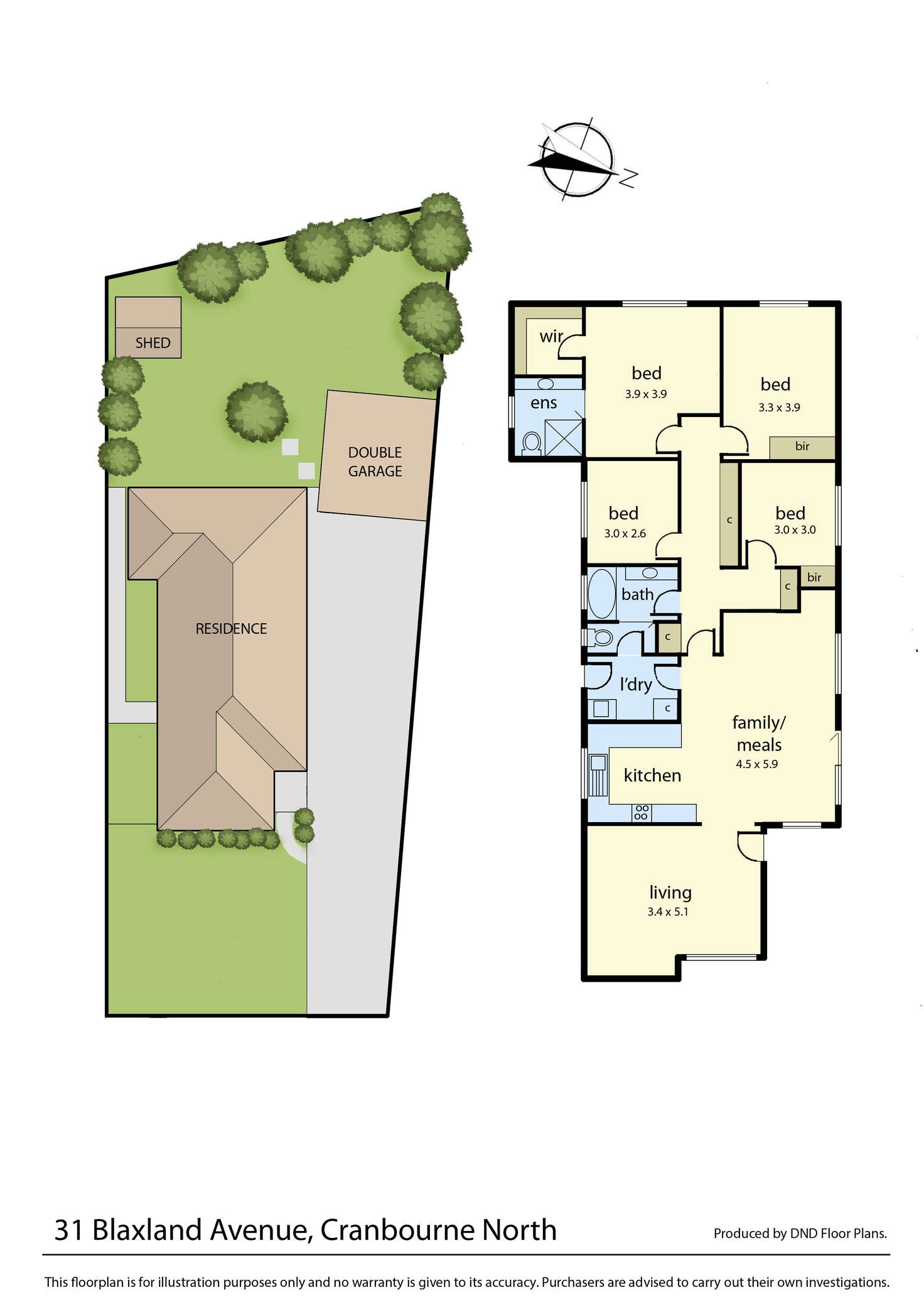 Floorplan of Homely house listing, 31 Blaxland Avenue, Cranbourne North VIC 3977