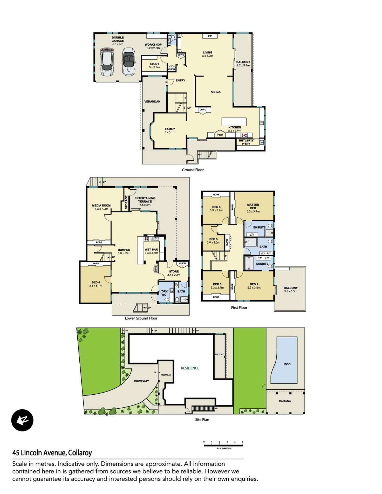 Floorplan of Homely house listing, 45 Lincoln Avenue, Collaroy NSW 2097