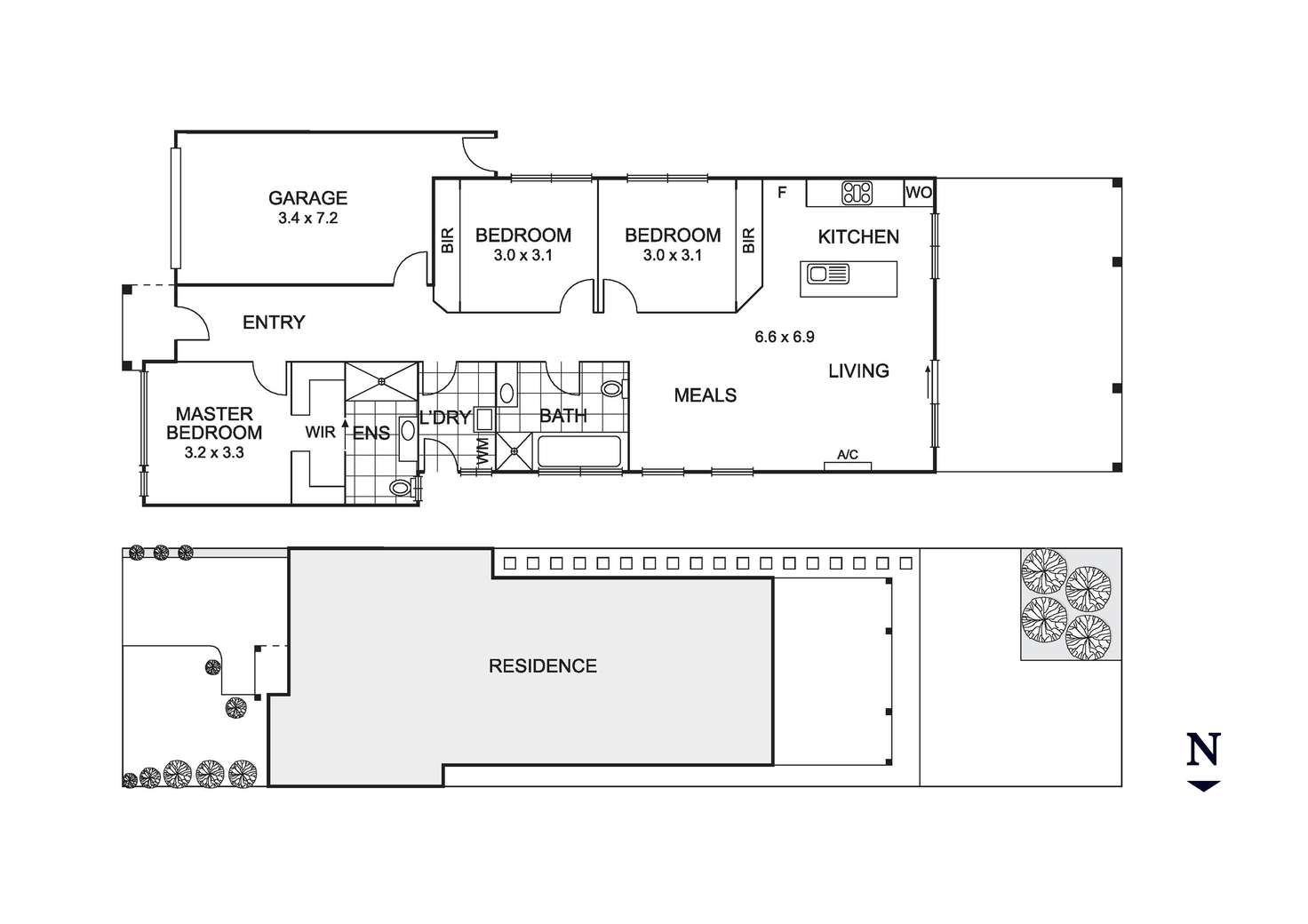 Floorplan of Homely unit listing, 2/5 Halladale Avenue, Wyndham Vale VIC 3024