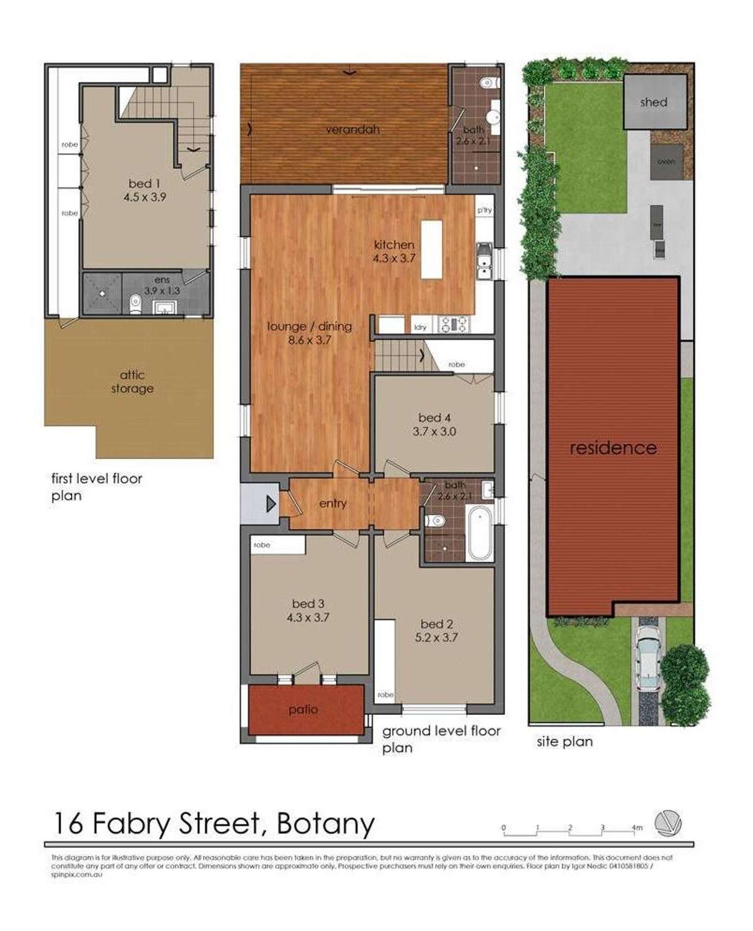 Floorplan of Homely house listing, 16 Fabry Street, Botany NSW 2019