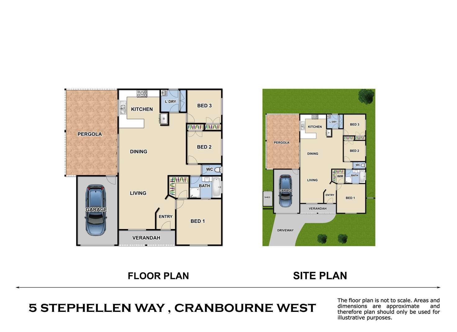 Floorplan of Homely house listing, 5 Stephellen Way, Cranbourne West VIC 3977