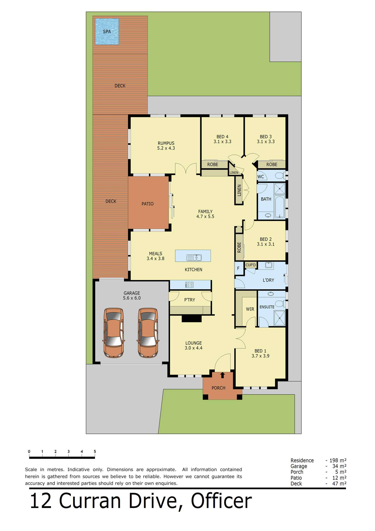 Floorplan of Homely house listing, 12 Curran Drive, Officer VIC 3809
