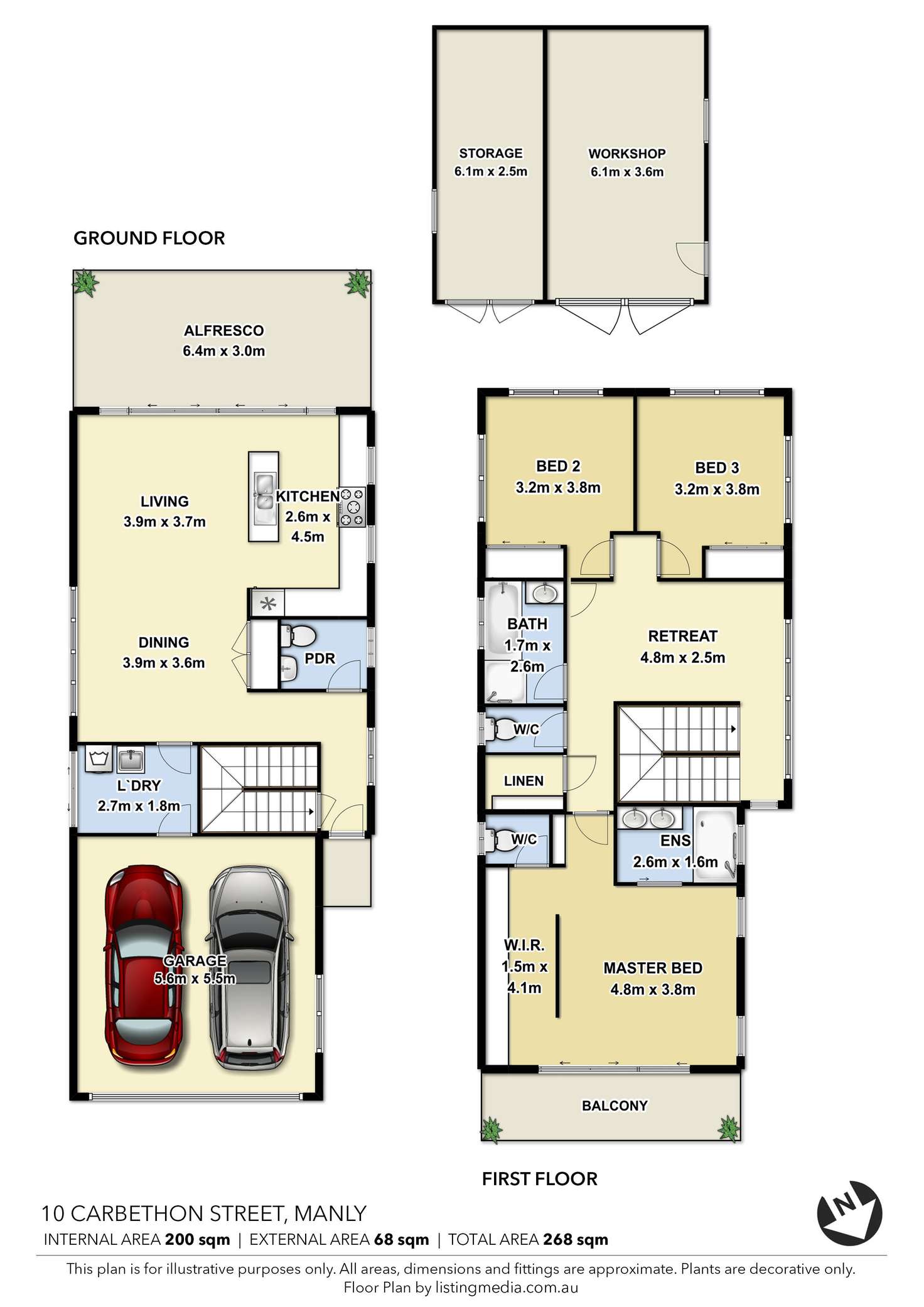 Floorplan of Homely house listing, 10 Carbethon Street, Manly QLD 4179