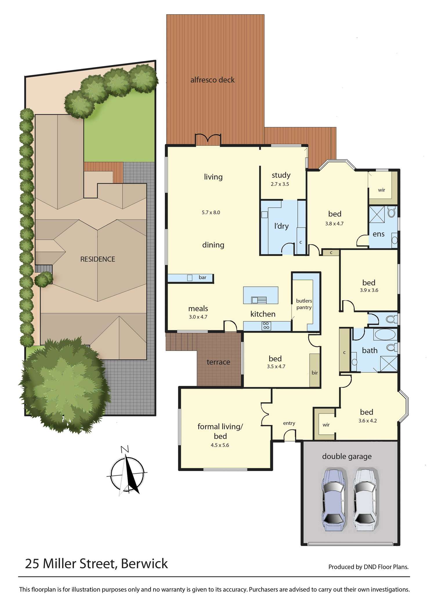 Floorplan of Homely house listing, 25 Miller Street, Berwick VIC 3806