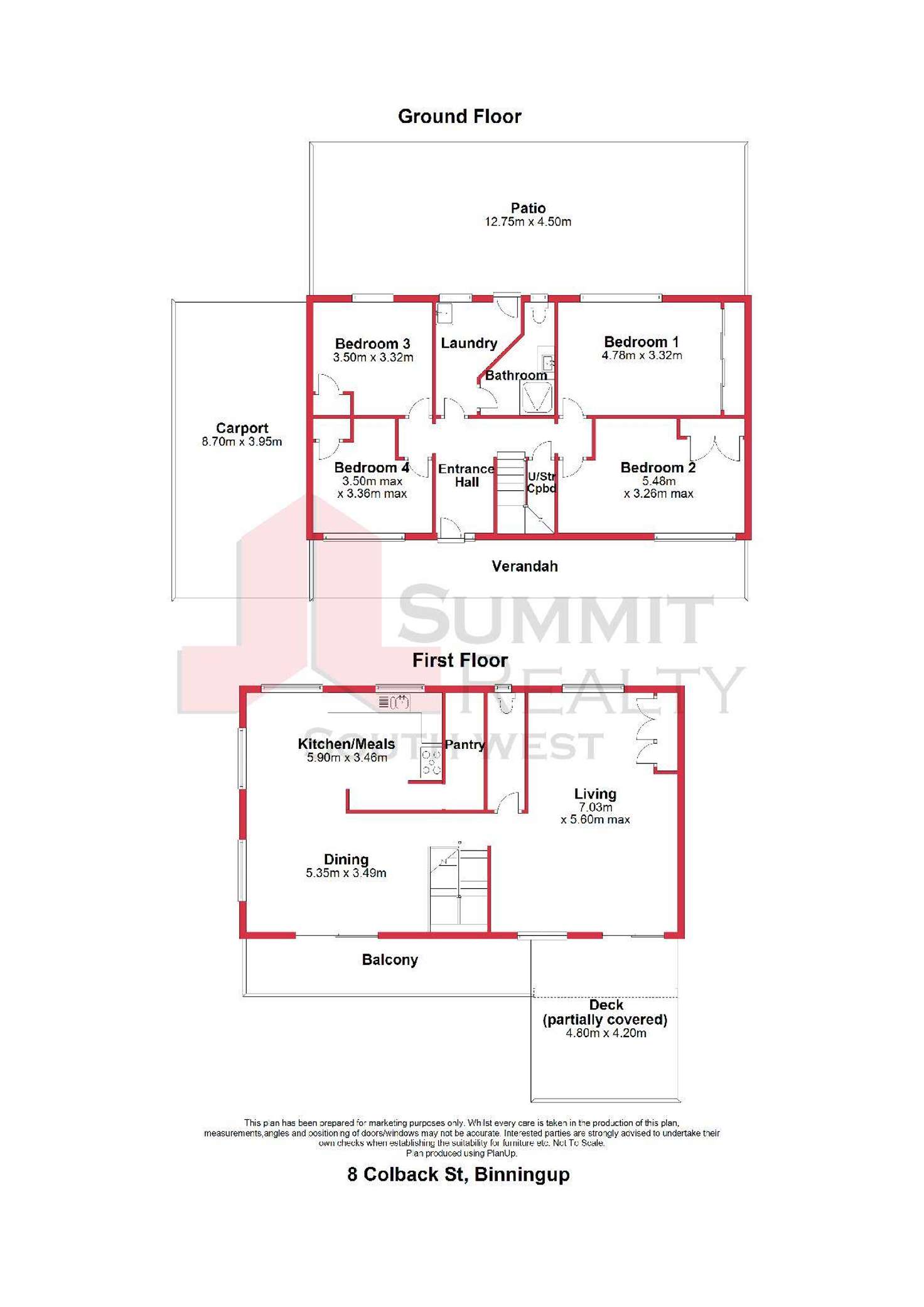 Floorplan of Homely house listing, 8 Colback Street, Binningup WA 6233