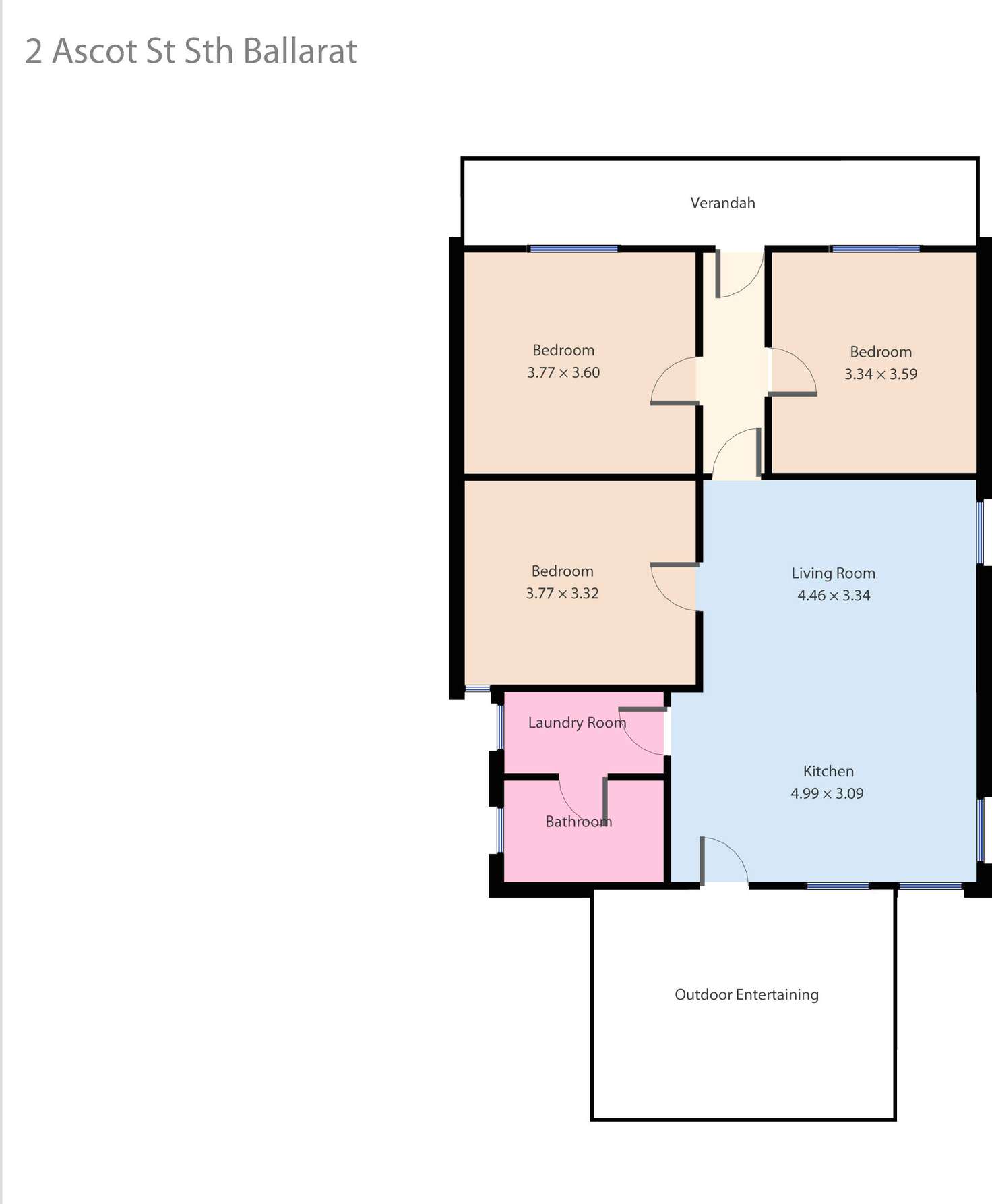 Floorplan of Homely house listing, 2 Ascot Street South, Ballarat Central VIC 3350