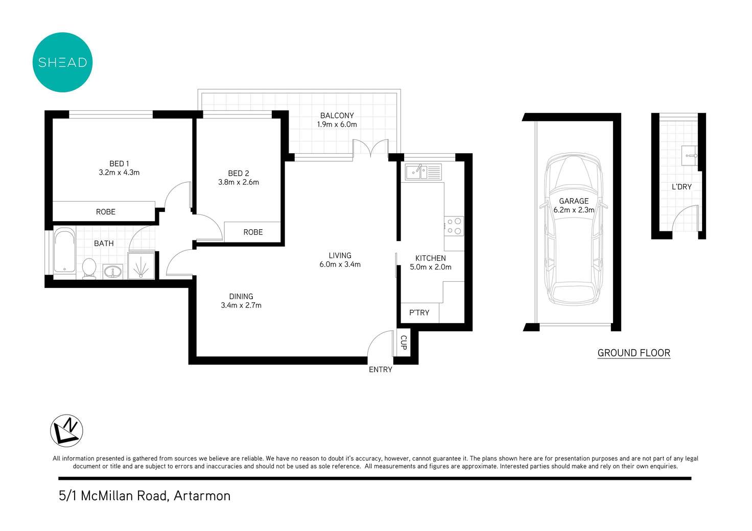 Floorplan of Homely apartment listing, 5/1 McMillan Road, Artarmon NSW 2064
