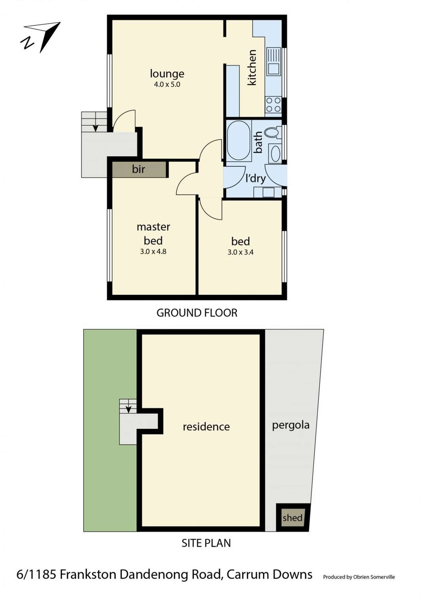Floorplan of Homely unit listing, 9/1185 Frankston -Dandenong Road, Carrum Downs VIC 3201