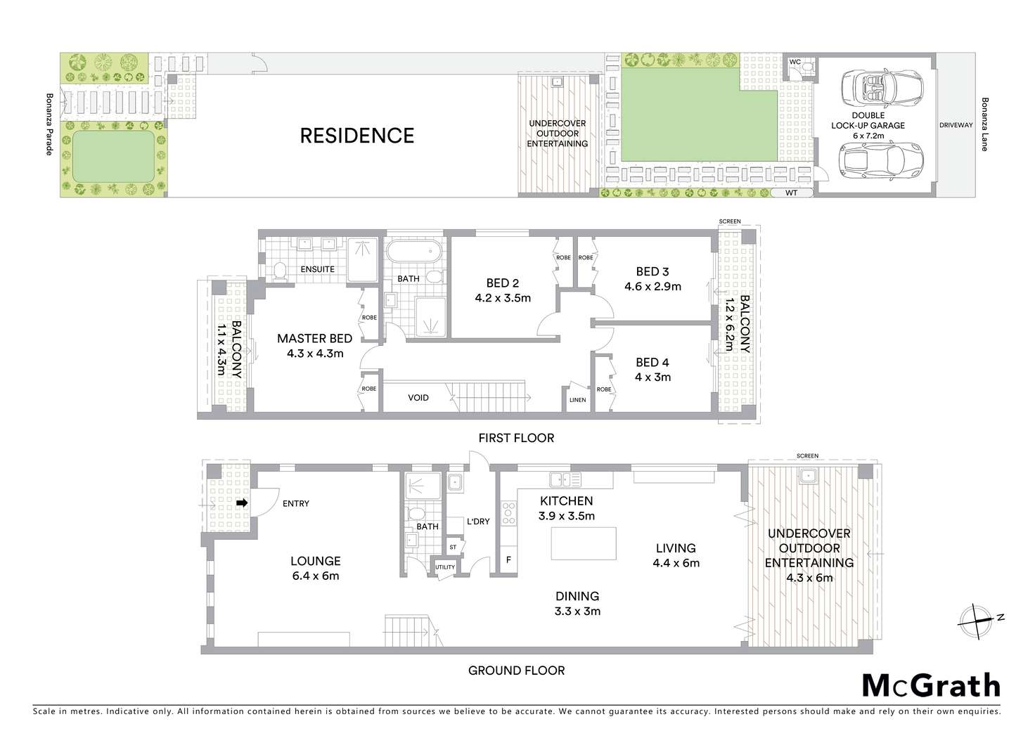 Floorplan of Homely semiDetached listing, 26 Bonanza Parade, Sans Souci NSW 2219