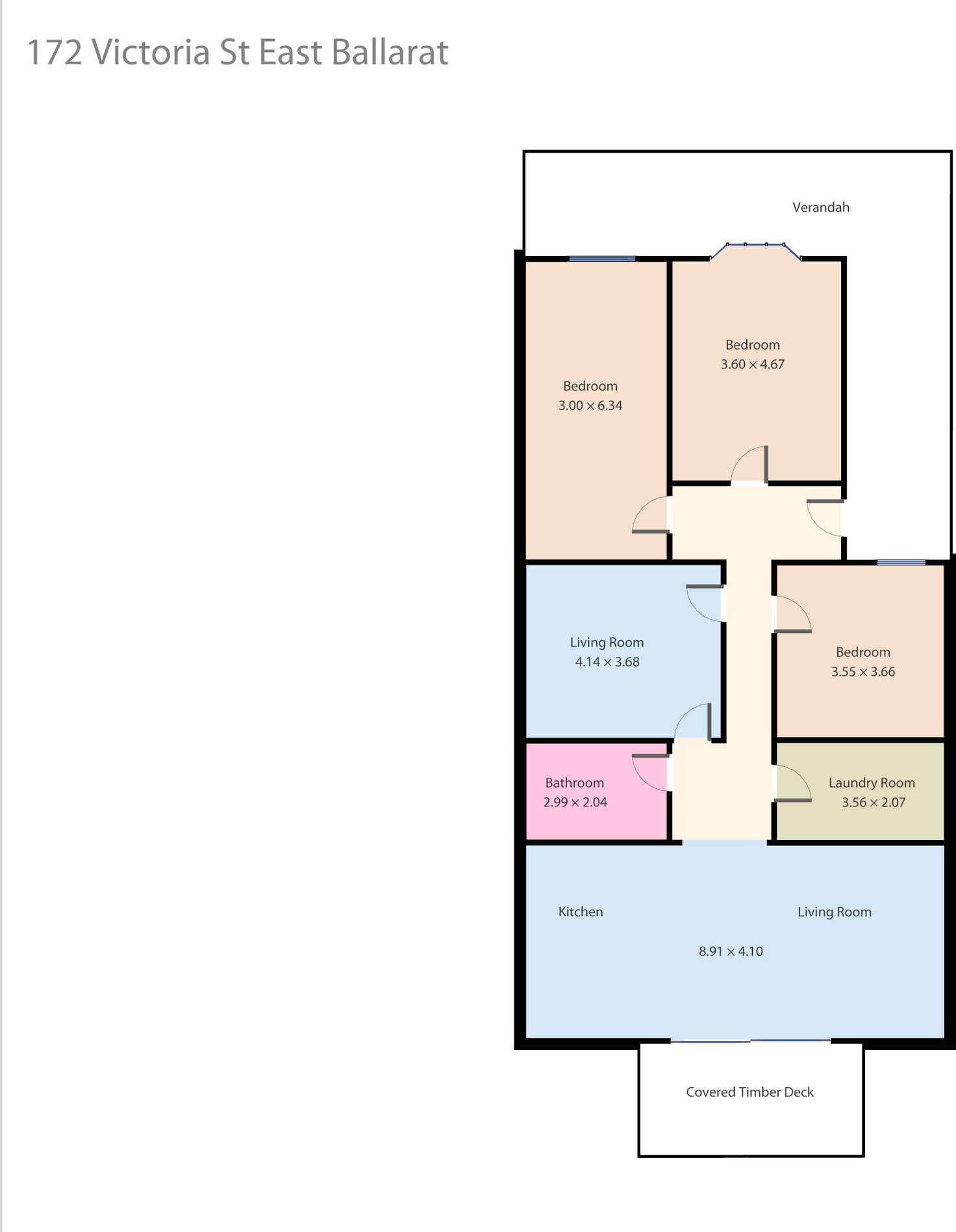 Floorplan of Homely house listing, 172 Victoria Street, Ballarat East VIC 3350