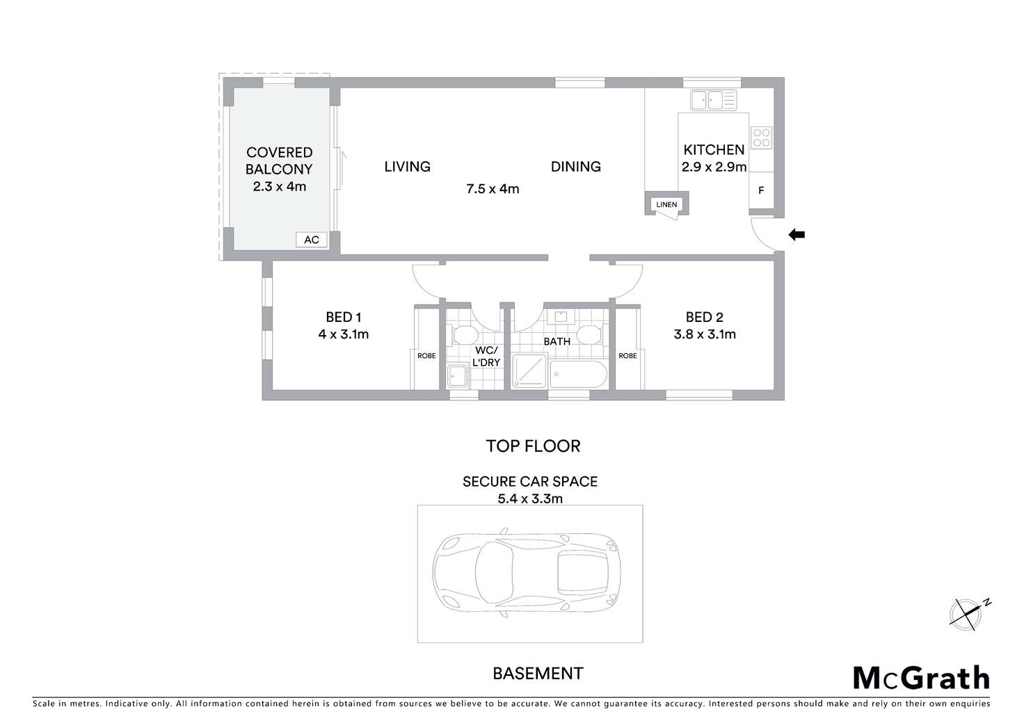Floorplan of Homely apartment listing, 6/40 Melvin Street, Beverly Hills NSW 2209