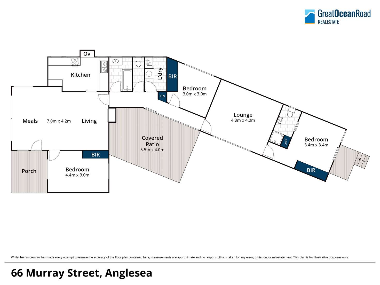 Floorplan of Homely house listing, 66 Murray Street, Anglesea VIC 3230