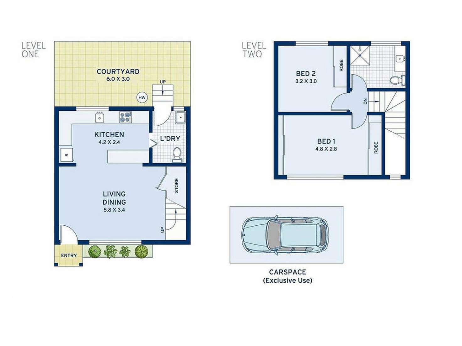 Floorplan of Homely townhouse listing, 6/101-103 Alt Street, Ashfield NSW 2131
