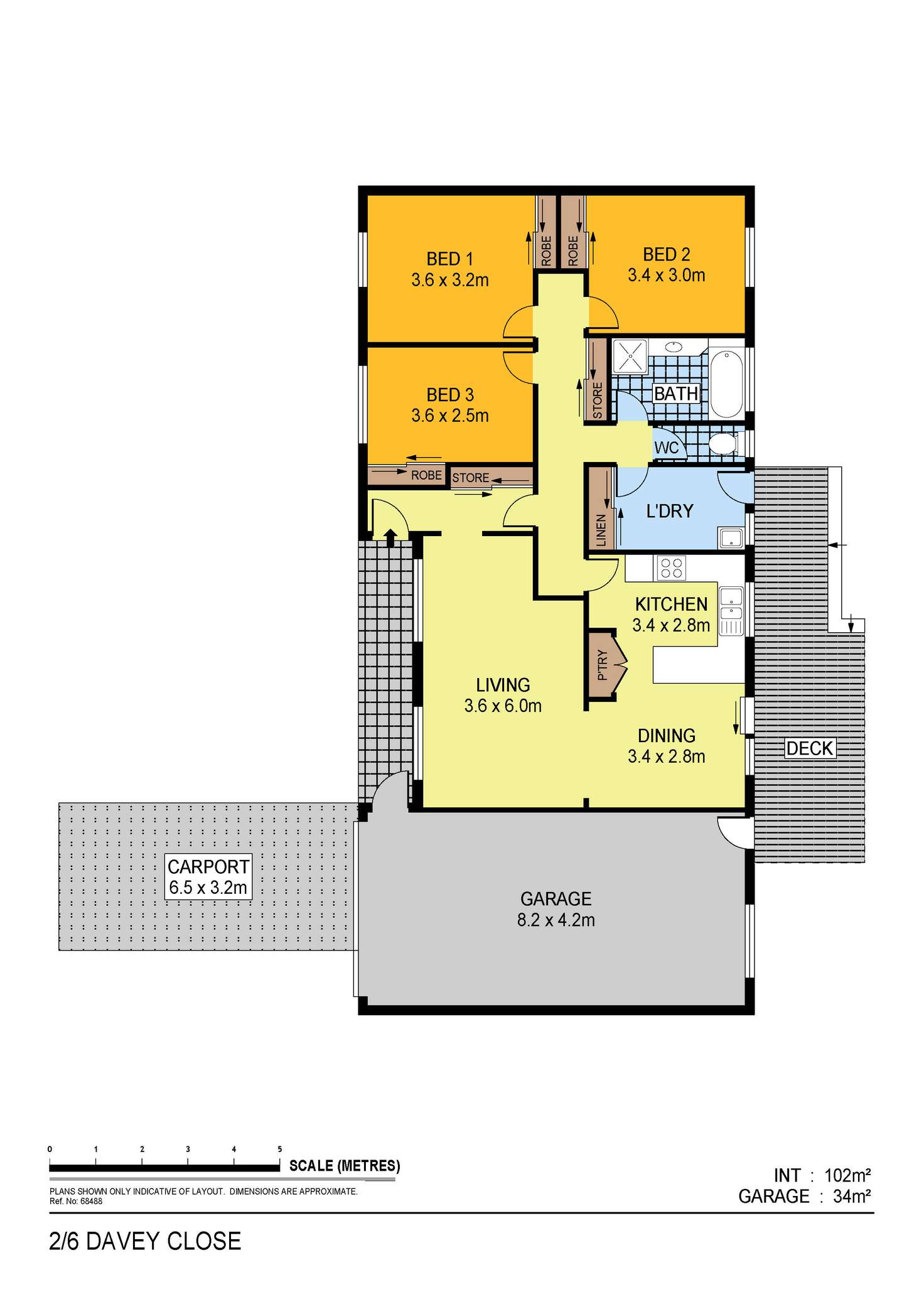 Floorplan of Homely unit listing, 2/6 Davey Close, Flora Hill VIC 3550