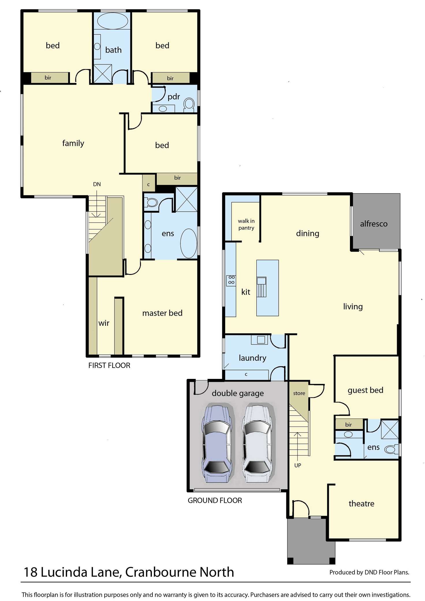 Floorplan of Homely house listing, 18 Lucinda Lane, Cranbourne North VIC 3977