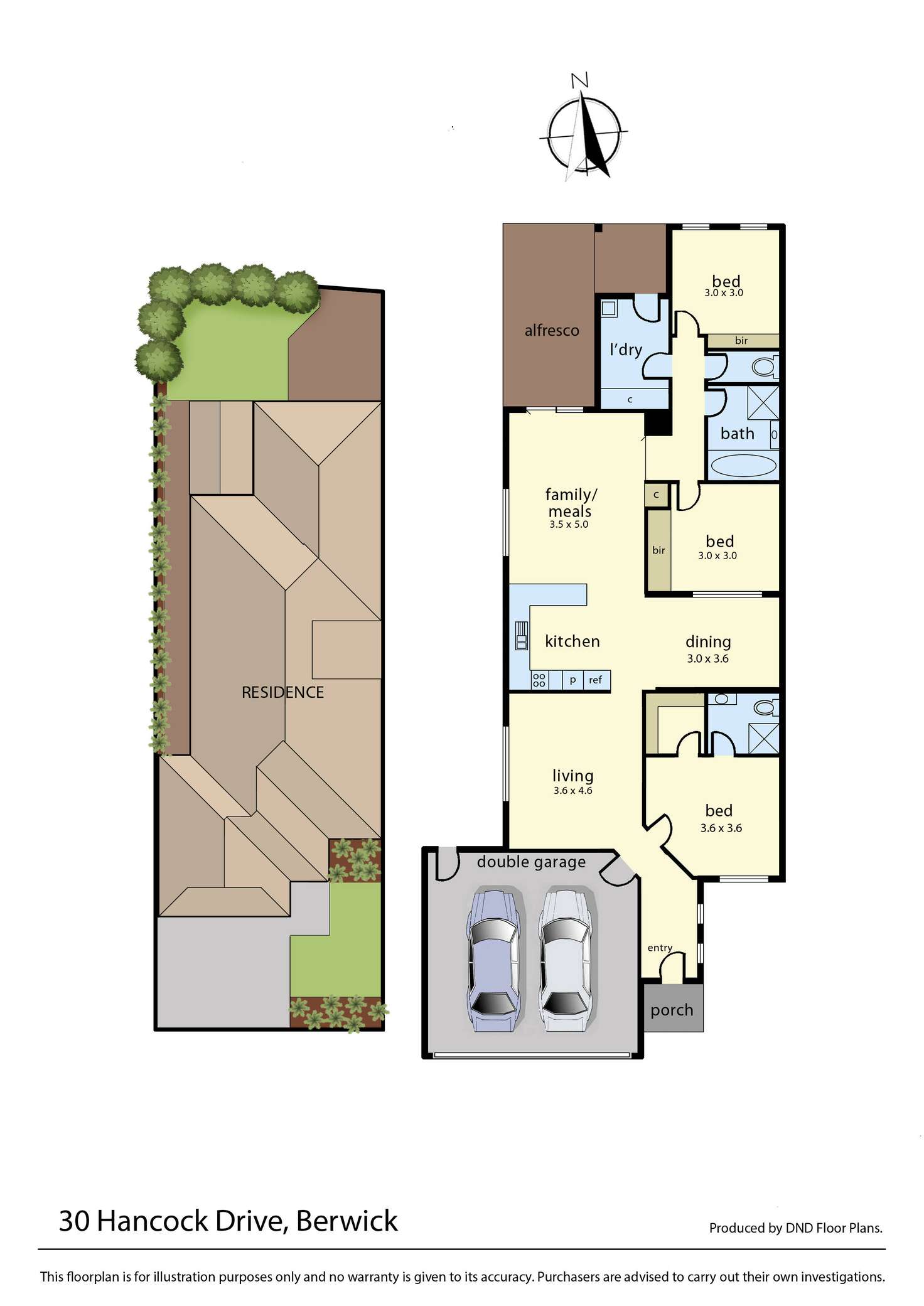 Floorplan of Homely house listing, 30 Hancock Drive, Berwick VIC 3806