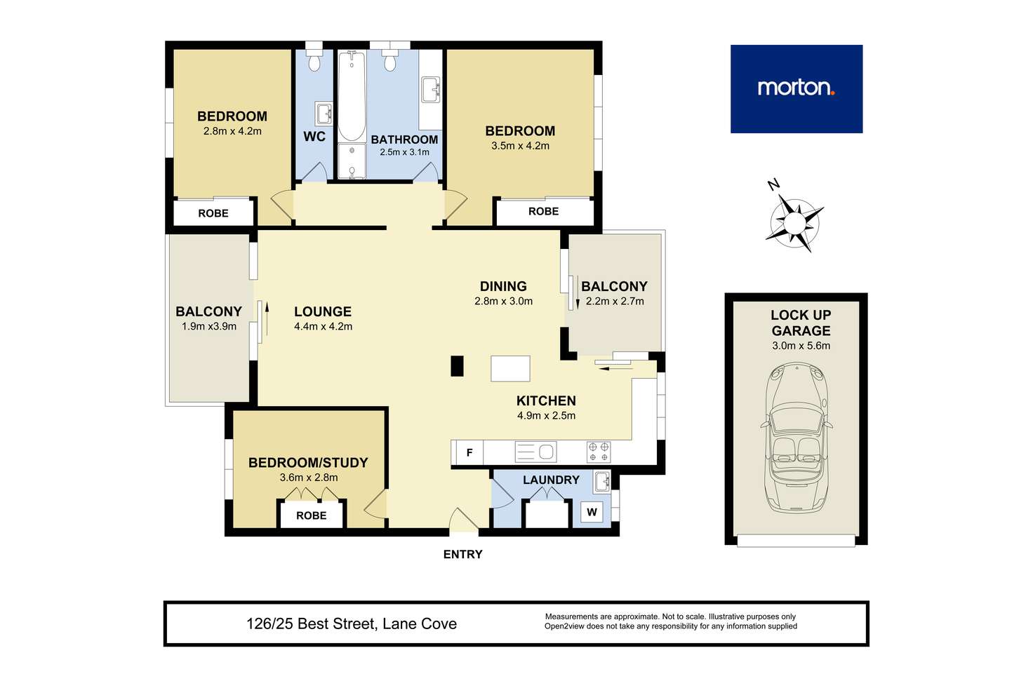 Floorplan of Homely apartment listing, 126/25 Best Street, Lane Cove NSW 2066