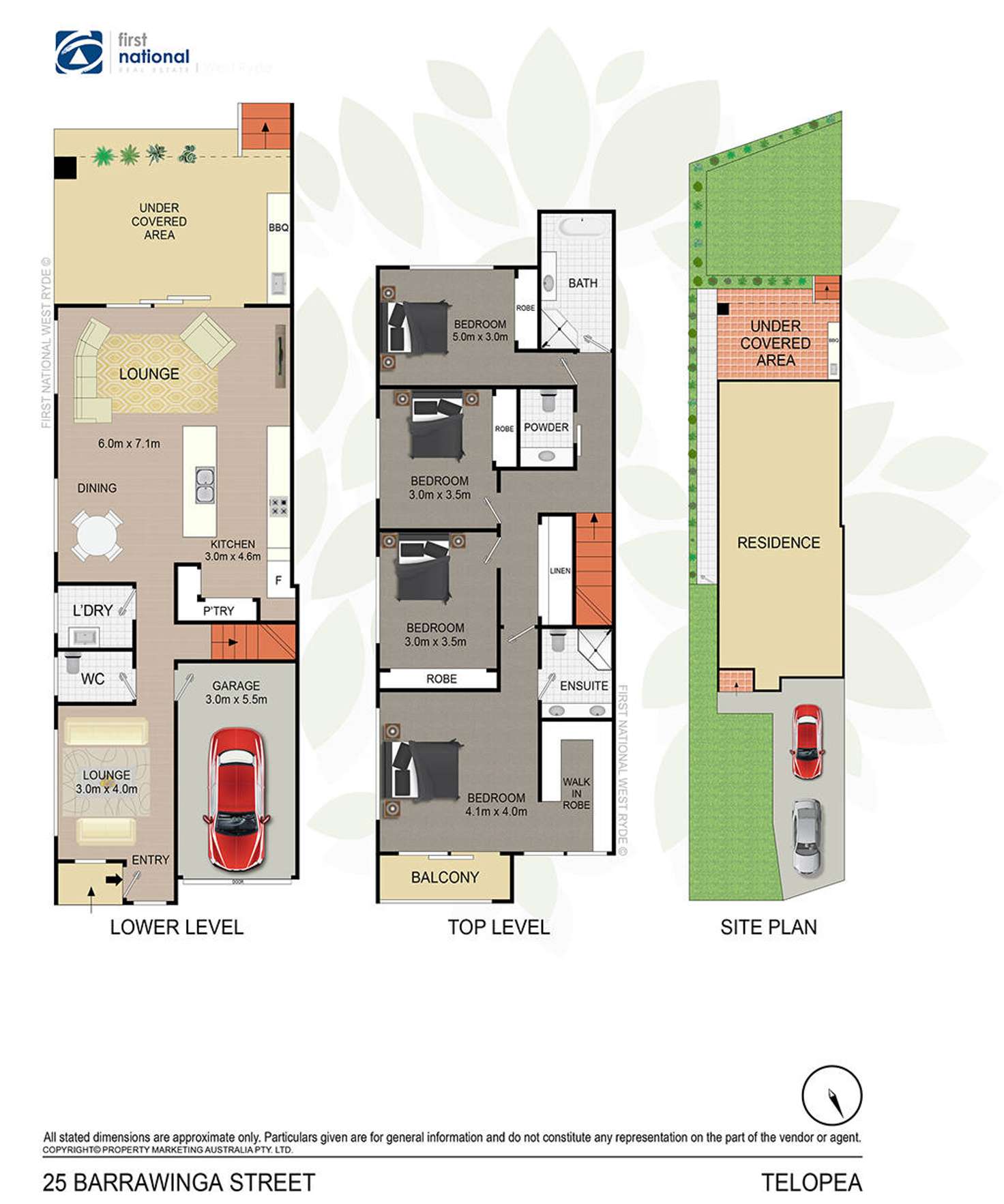 Floorplan of Homely semiDetached listing, 25 & 25A Barrawinga Street, Telopea NSW 2117