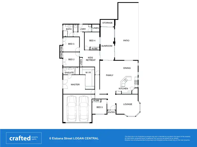 Floorplan of Homely house listing, 6 Elabana Street, Logan Central QLD 4114